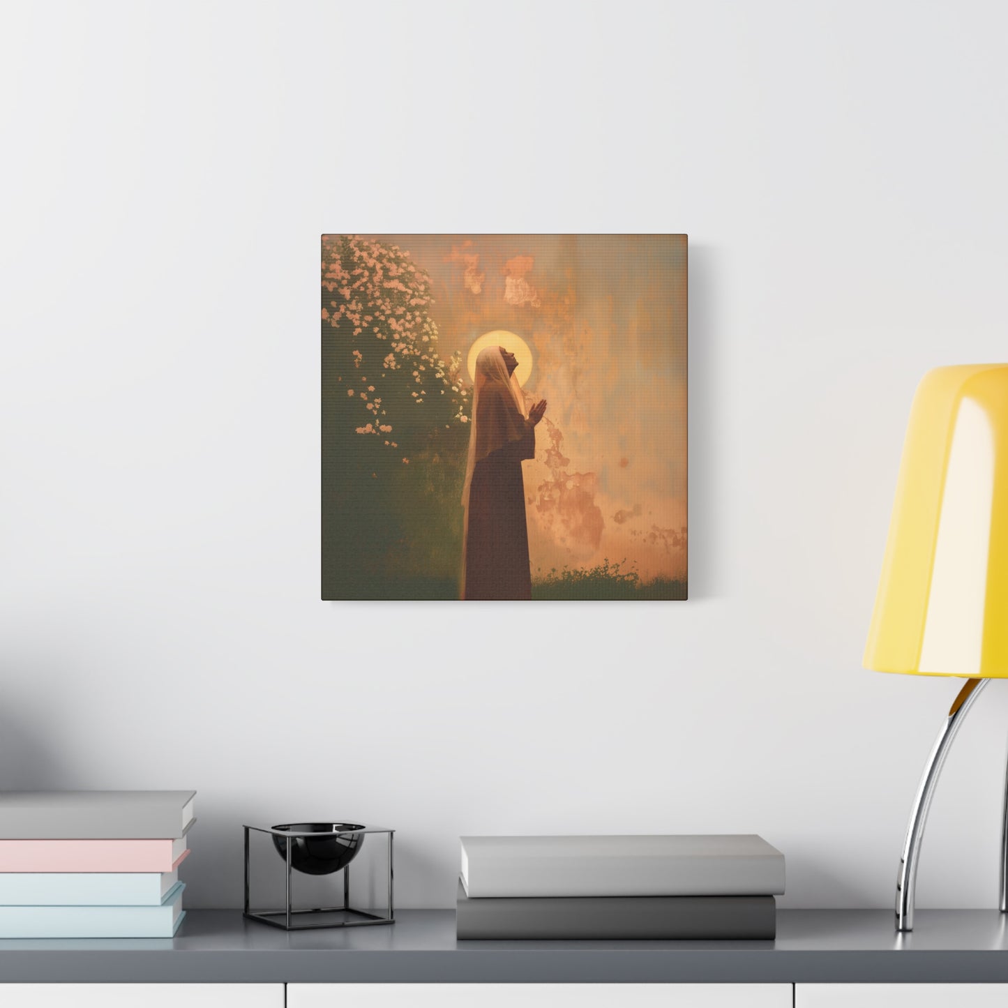 Saint Monica - Museum Wrapped Canvas - Sanctified Souls Print - Religious Art for your Home - Angel Art - Religious