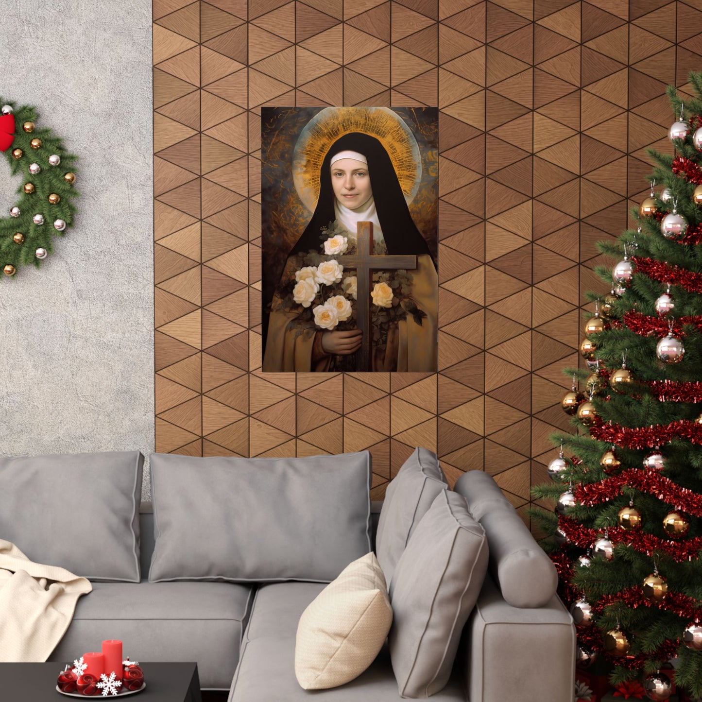 Saint Thérèse of Lisieux - Sanctified Souls Print - Multiple Sizes - Premium Matte Vertical Posters