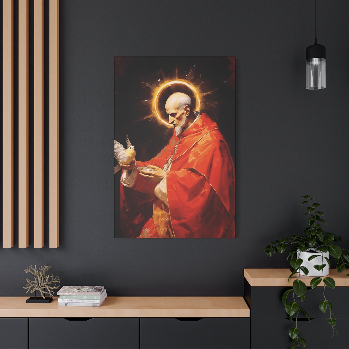 Pope Saint Gregory the Great - Museum Wrapped Canvas - Sanctified Souls Print - Religious Art for your Home