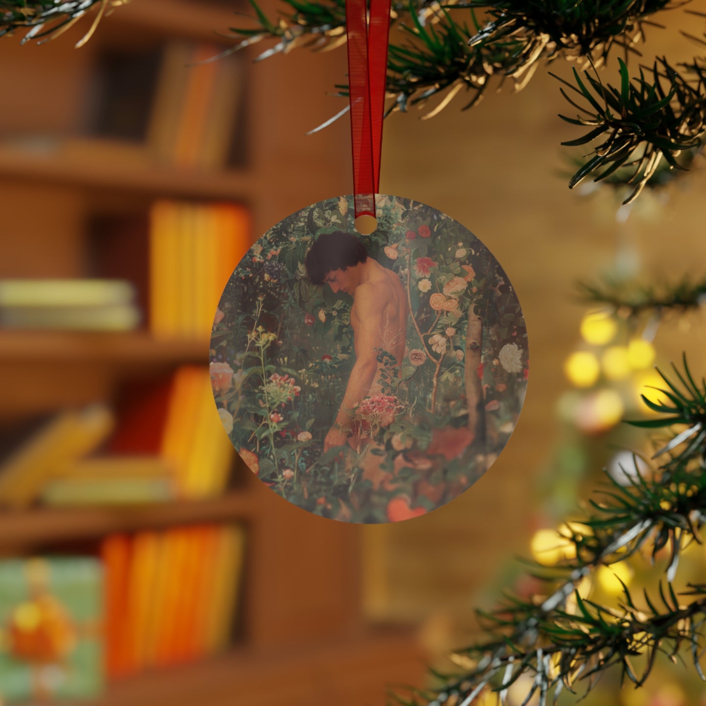 Saint Adam Metal Ornament - Religious Holiday Christmas Ornament and Keepsake - Prayer Ornament