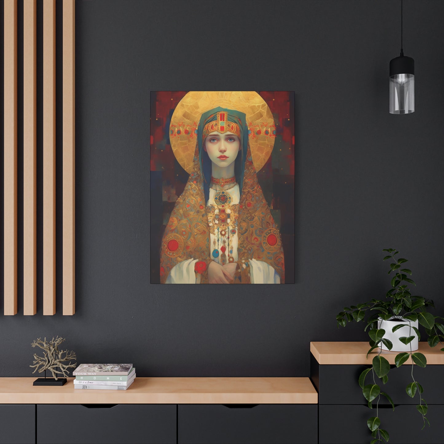 Saint Anastasia of Sirmium - Museum Wrapped Canvas - Sanctified Souls Print - Religious Art for your Home