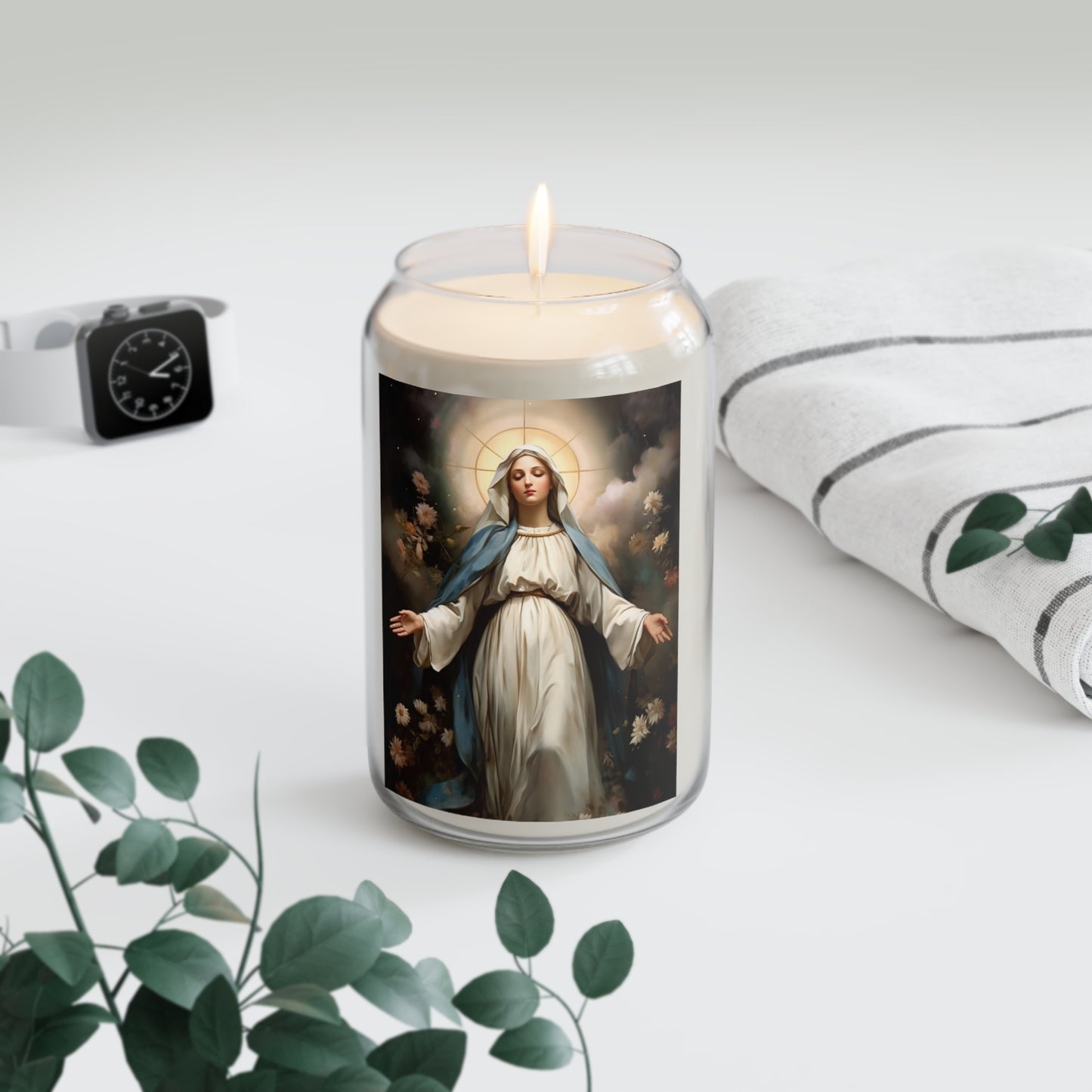 Ethereal Beauty - The Immaculate Mother - Scented Prayer Candle, 13.75oz - Tall Size - Religious Prayer Candle - Immaculate Mary
