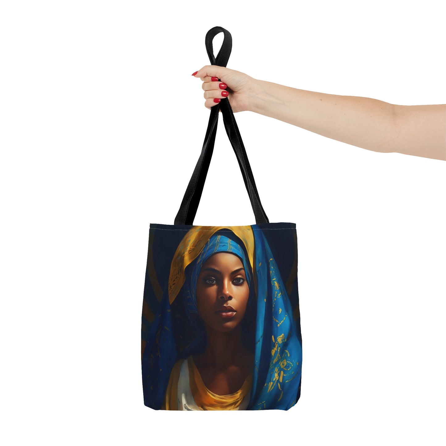 Mary the Blessed Virgin Tote Bag - Catholic faith inspired carry-all purse - day to day bag - Mary the Blessed Virgin - Double Sided