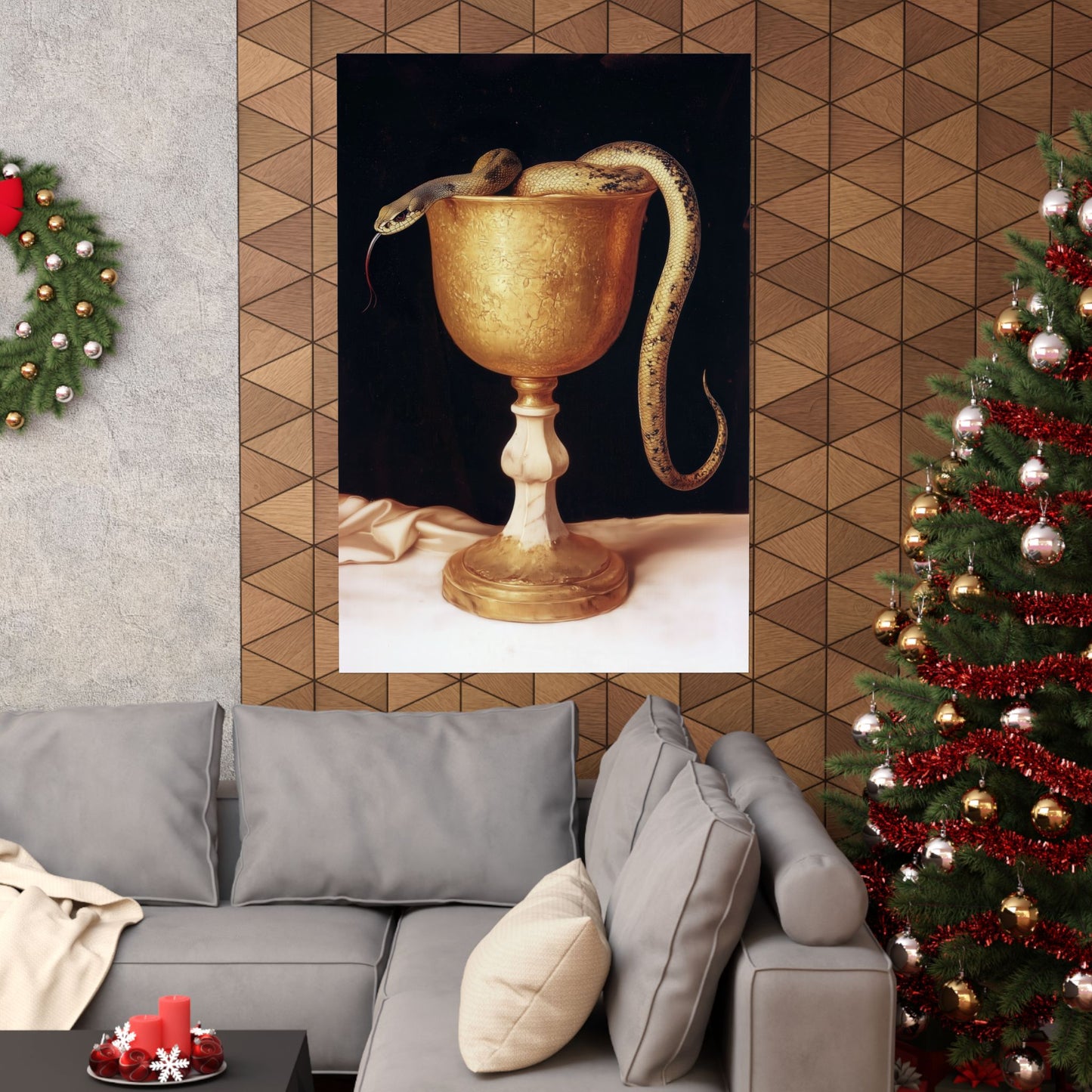 Saint John's Chalice - Sanctified Souls Print - Multiple Sizes - Premium Matte Vertical Posters