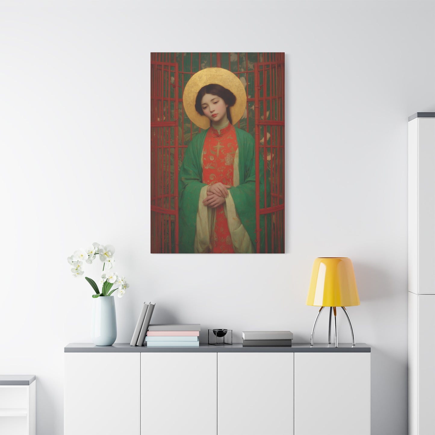 Saint Agnes Tsao Kou Ying - Museum Wrapped Canvas - Sanctified Souls Print - Religious Art for your Home - Catholic Patron Saint Art