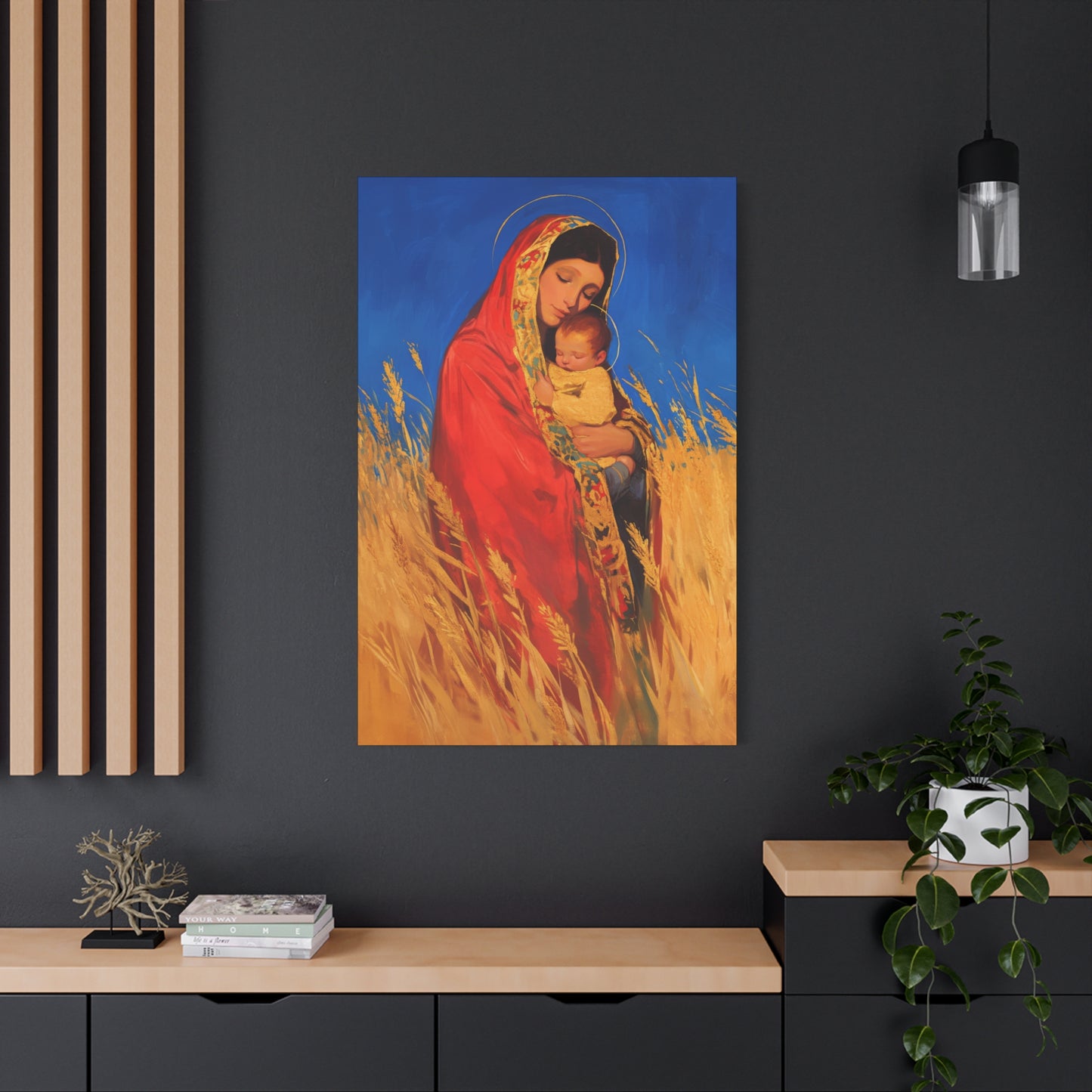 Our Lady of the Harvest - Multiple Sizes - Catholic Home art - Museum Wrapped Canvas - Sanctified Souls Print