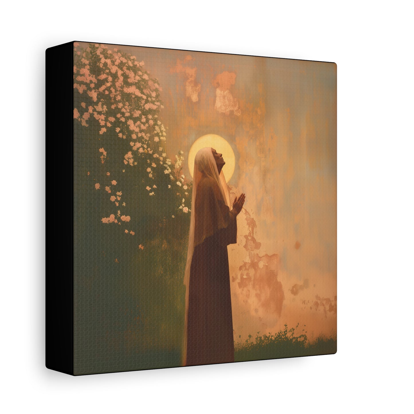 Saint Monica - Museum Wrapped Canvas - Sanctified Souls Print - Religious Art for your Home - Angel Art - Religious