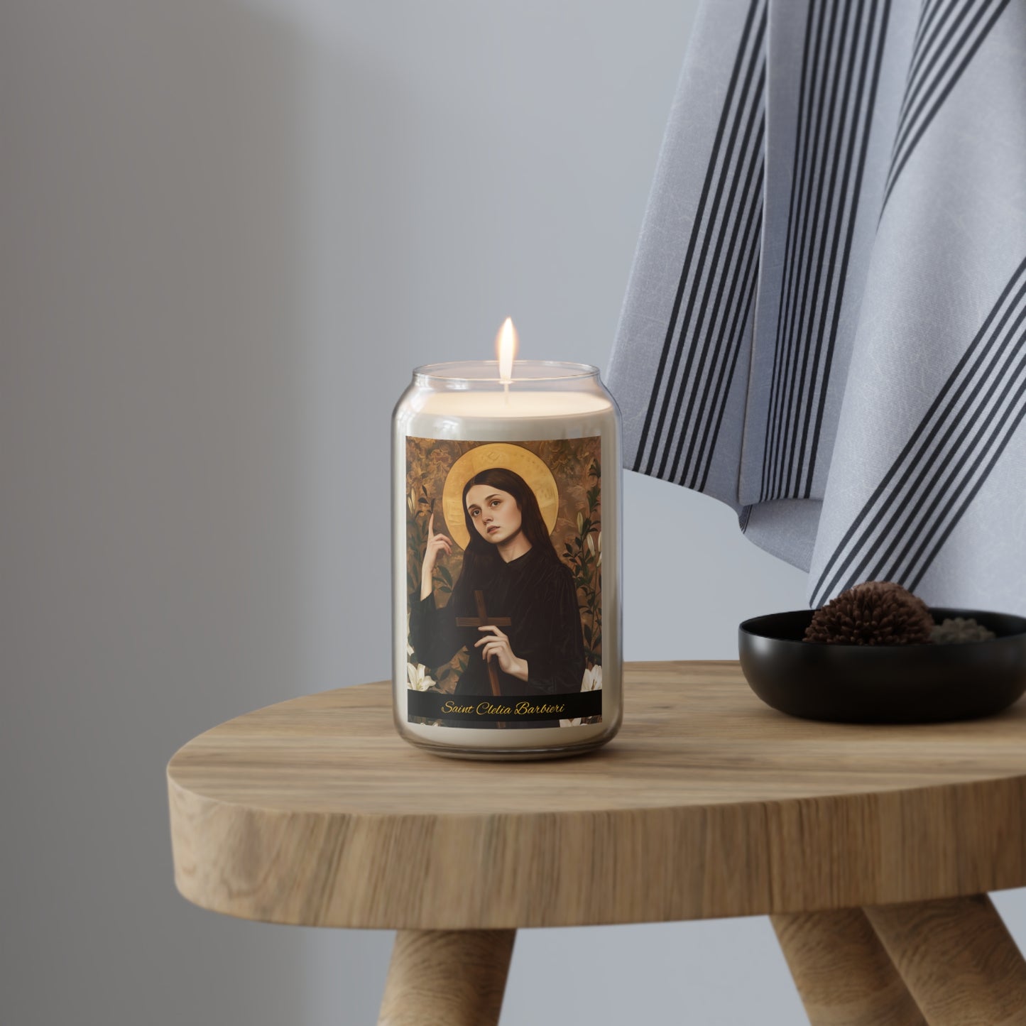 Saint Clelia Barbieri - Scented Prayer Candle, 13.75oz - Candle - Catholic Art - prayer room Scented Candle