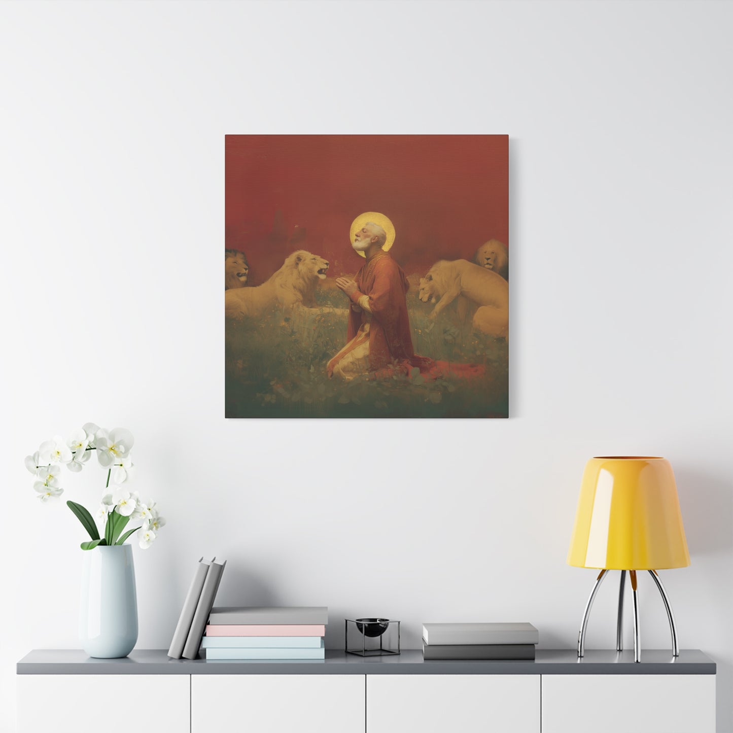 Saint Ignatius of Antioch - Museum Wrapped Canvas - Sanctified Souls Print - Religious Art for your Home - Catholic Patron Saint Art