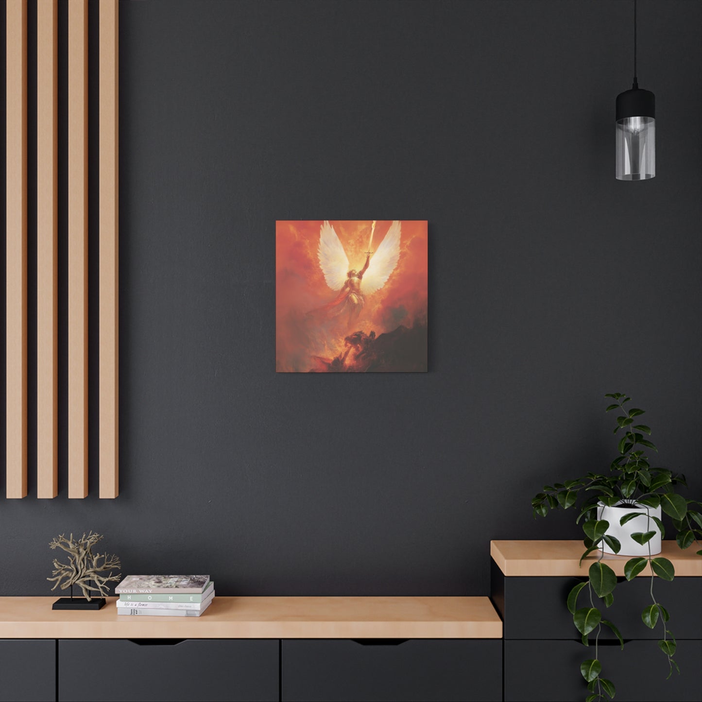 Saint Michael the Archangel - Museum Wrapped Canvas - Sanctified Souls Print - Religious Art for your Home - Angel Art - Religious