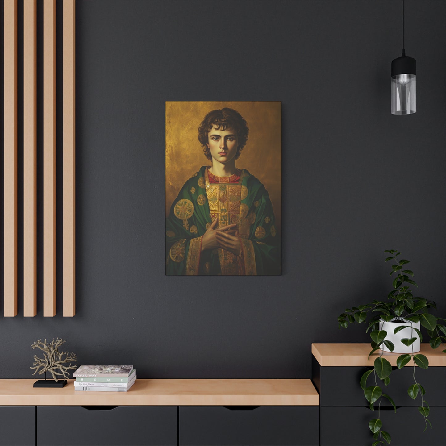 Saint Pantaleon Canvas Print - Multiple Sizes - Catholic Home art - Museum Wrapped Canvas - Sanctified Souls Print