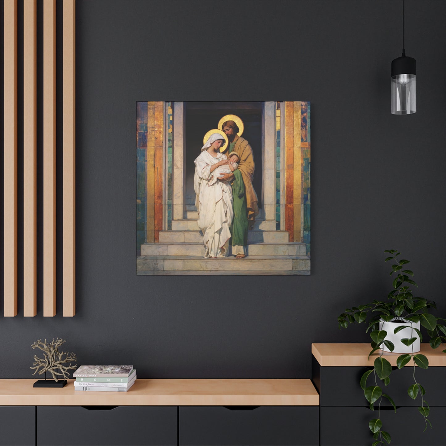 The Feast of the Presentation of the Lord - Holy Family - Gallery Wrapped Canvas - Print - Religious Art for your Home - Catholic art print - prayer room art