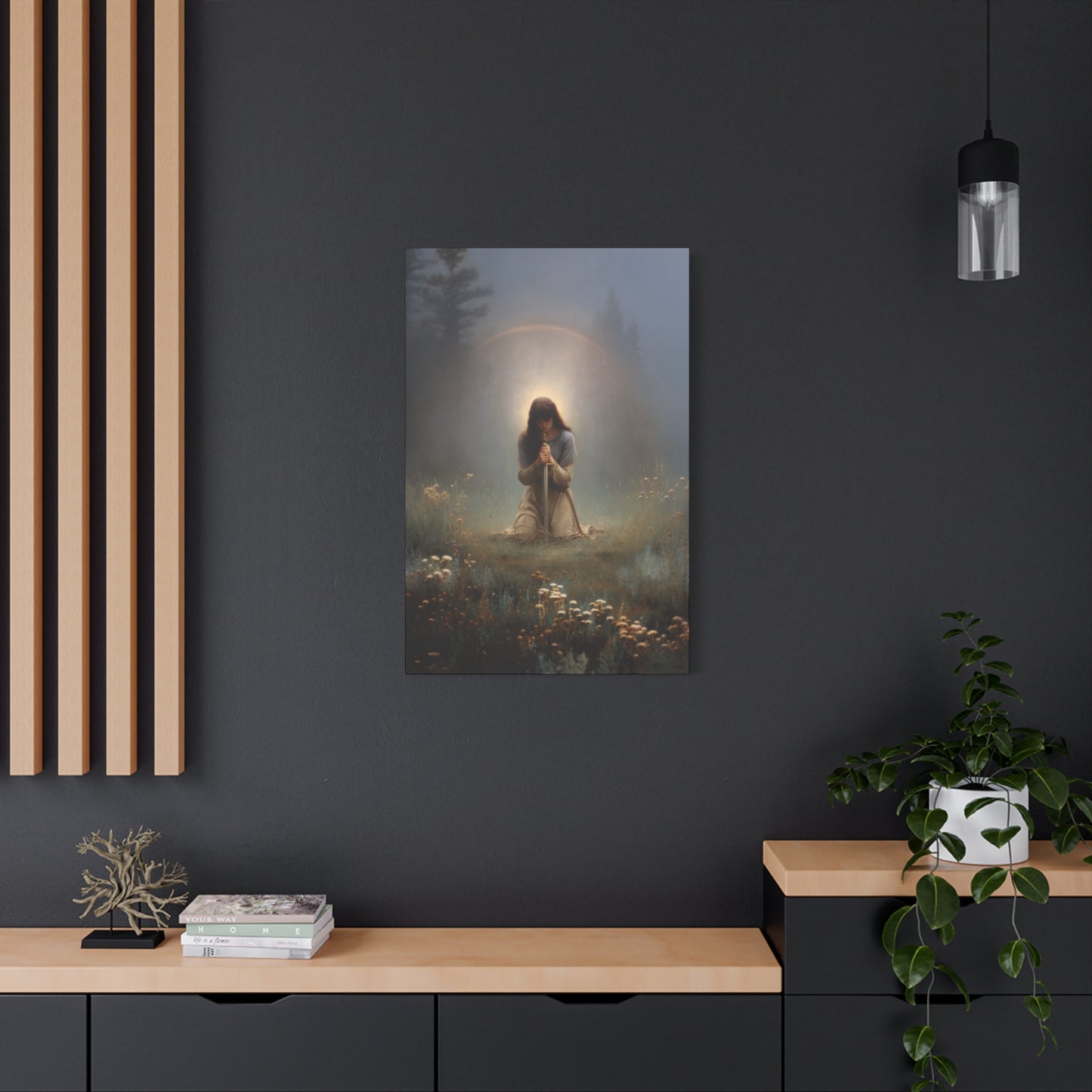 Saint Joan of Arc - Museum Wrapped Canvas - Sanctified Souls Print - Religious Art for your Home - Catholic Patron Saint Art