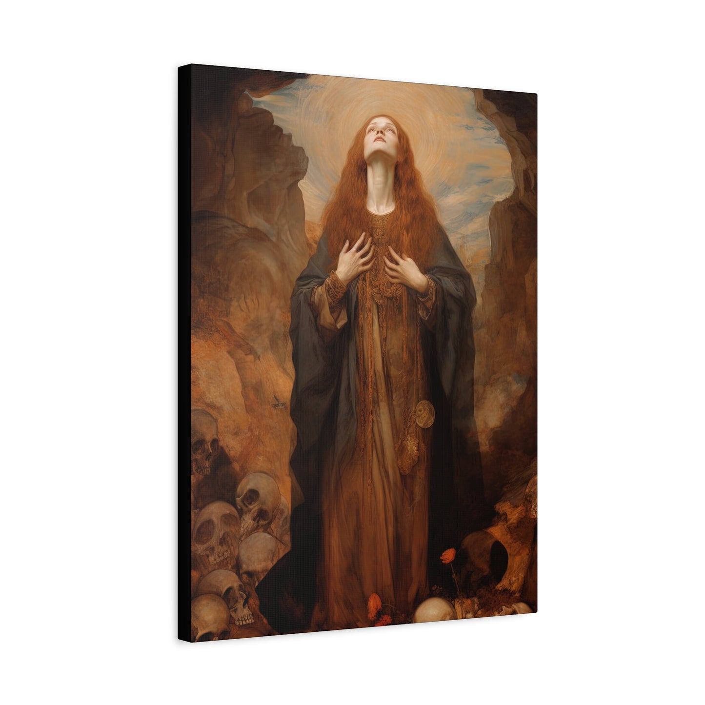 Saint Rosalia - Museum Wrapped Canvas - Sanctified Souls Print - Religious Art for your Home