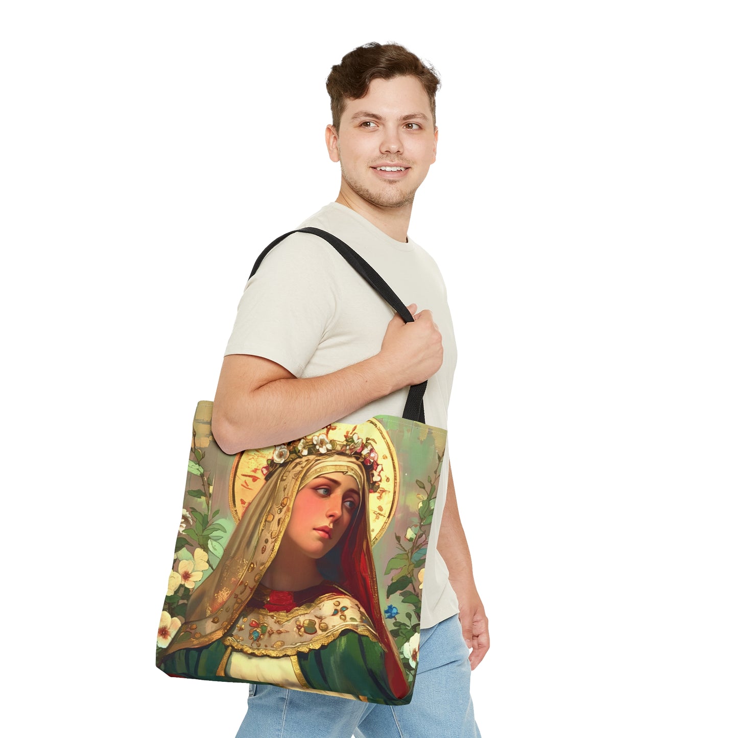 Saint Matilda of Germany Tote Bag - Purse - Three sizes - Large Medium Small Faith Art Bag - Catholic faith carry-all purse - Double Sided