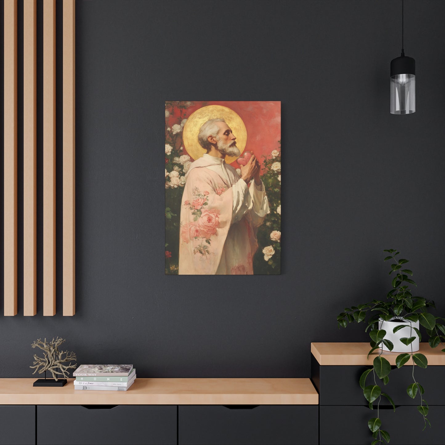 Saint Valentine - Multiple Sizes - Catholic Home art - Museum Wrapped Canvas - Sanctified Souls Print - Catholic Saint Art