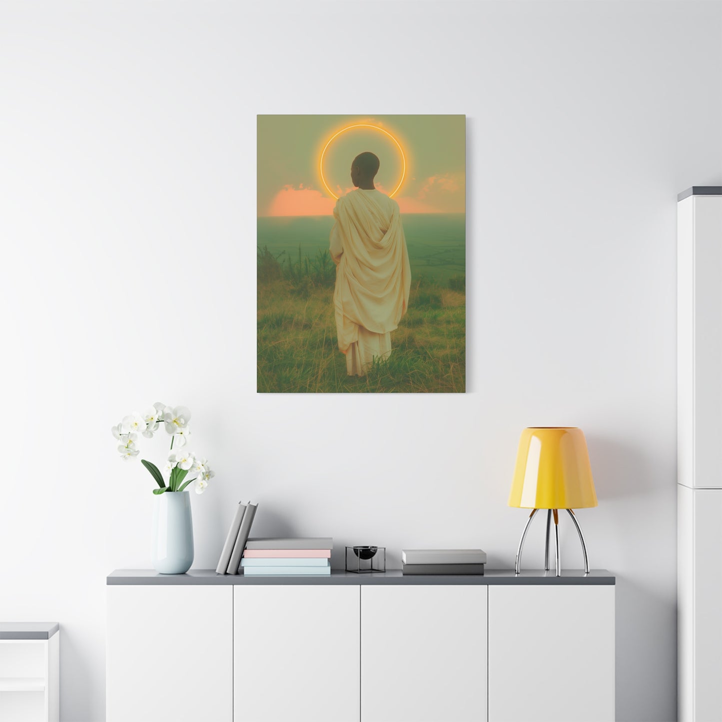 Saint Charles Lwanga - Museum Wrapped Canvas - Sanctified Souls Print - Religious Art for your Home - Catholic Patron Saint Art