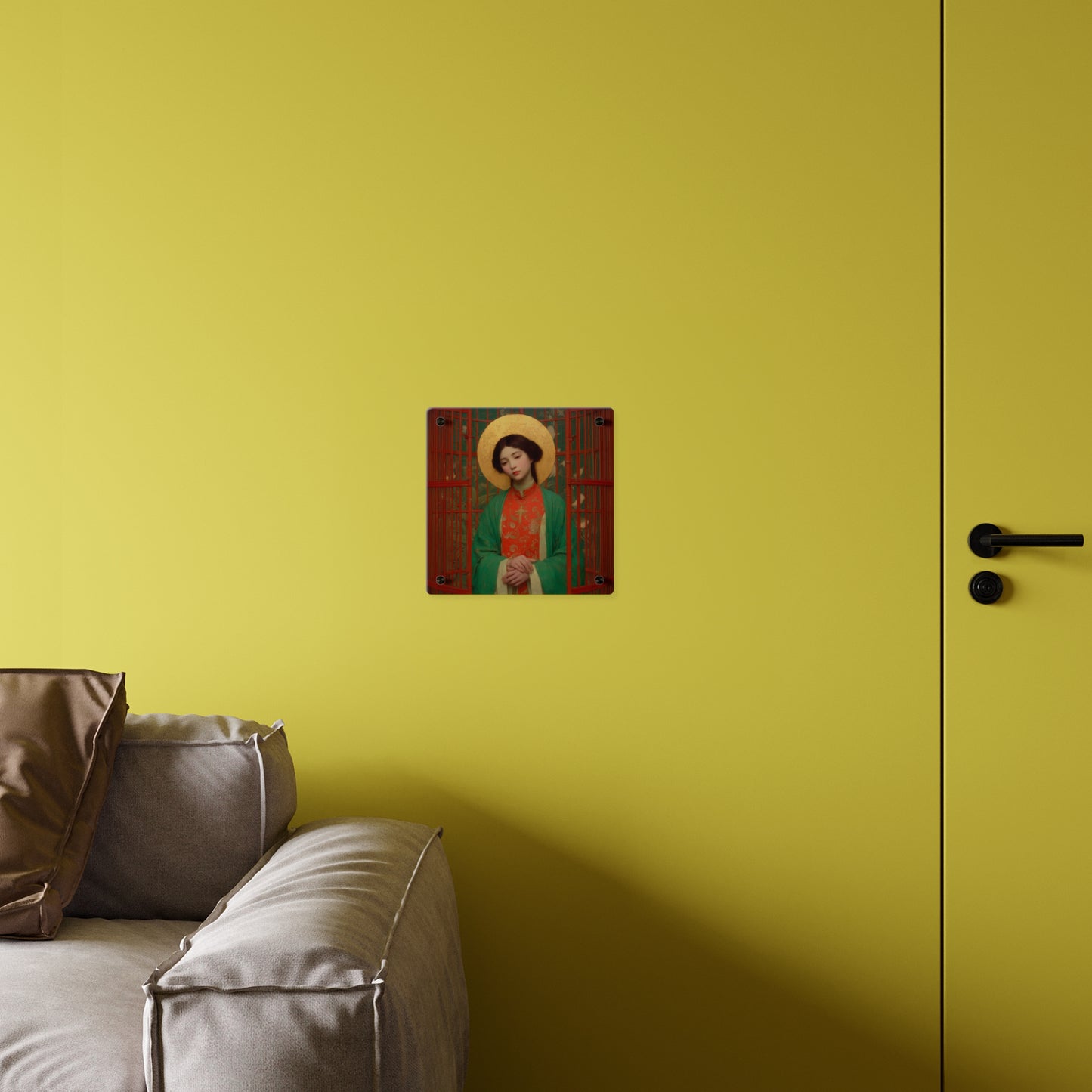 Saint Agnes Tsao Kou Ying Wall Art Panel - Ready to Hang Acrylic Print - Catholic Saint Art - Patron Saint Print - No Frame needed