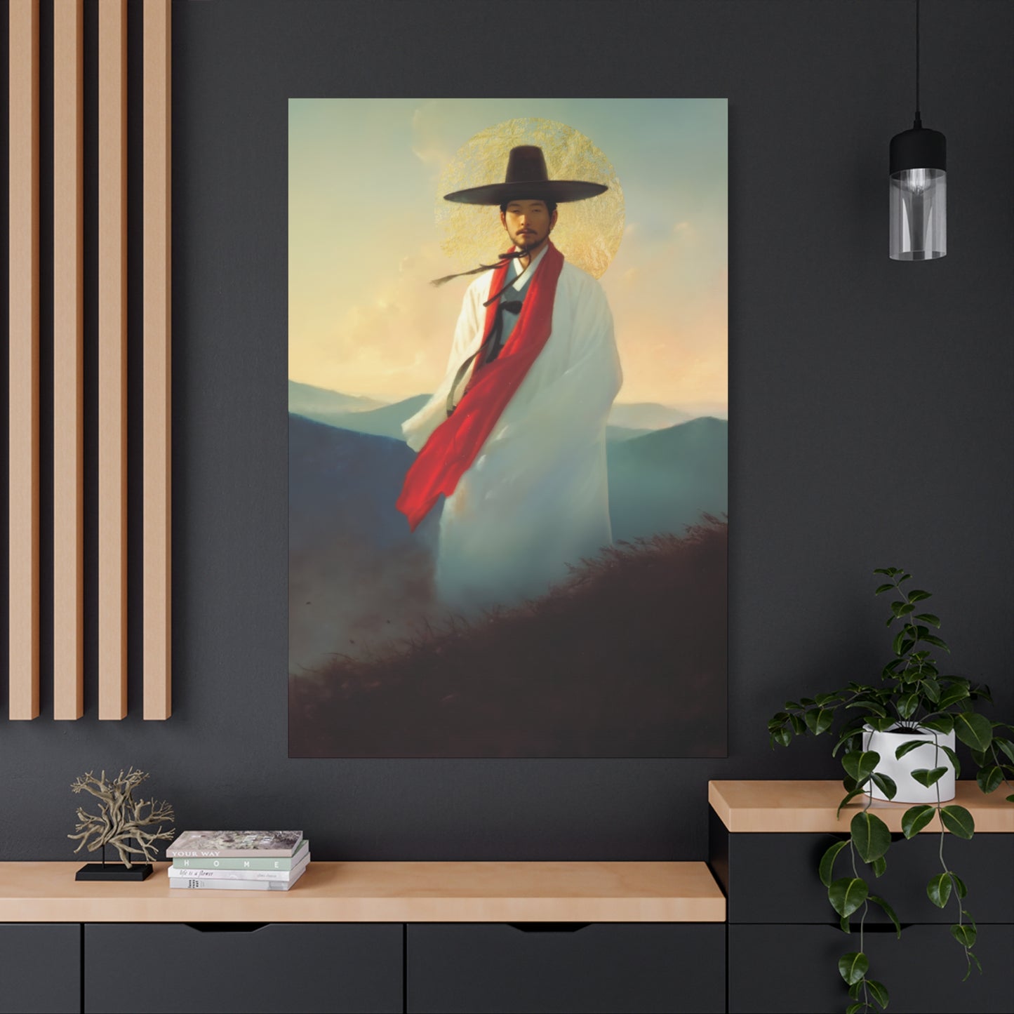 Saint Andrew Kim Taegon - Multiple Sizes - Catholic Home art - Museum Wrapped Canvas - Sanctified Souls Print - Martyr Saint
