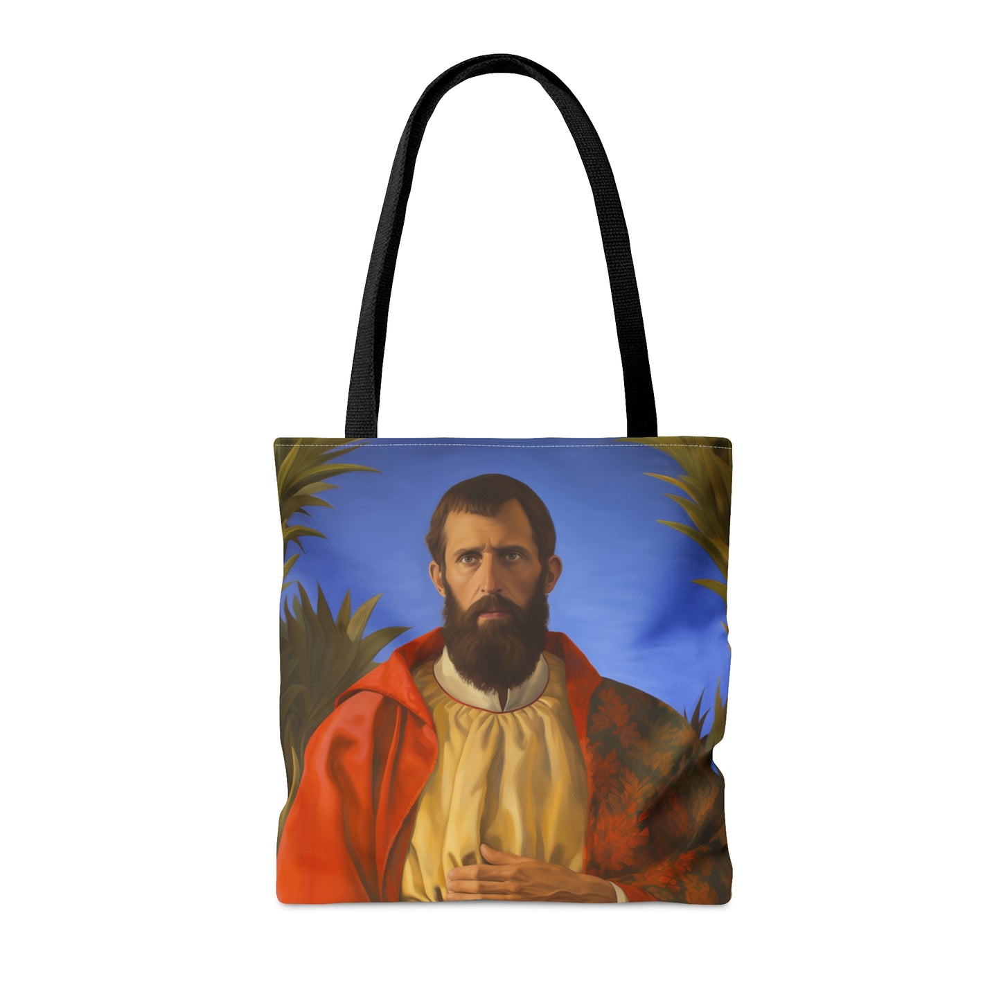 Saint Thomas the Apostle Tote Bag - Large Medium Small Faith Art Bag - Re usable Tote Purse - Double Sided - Catholic Art Bag