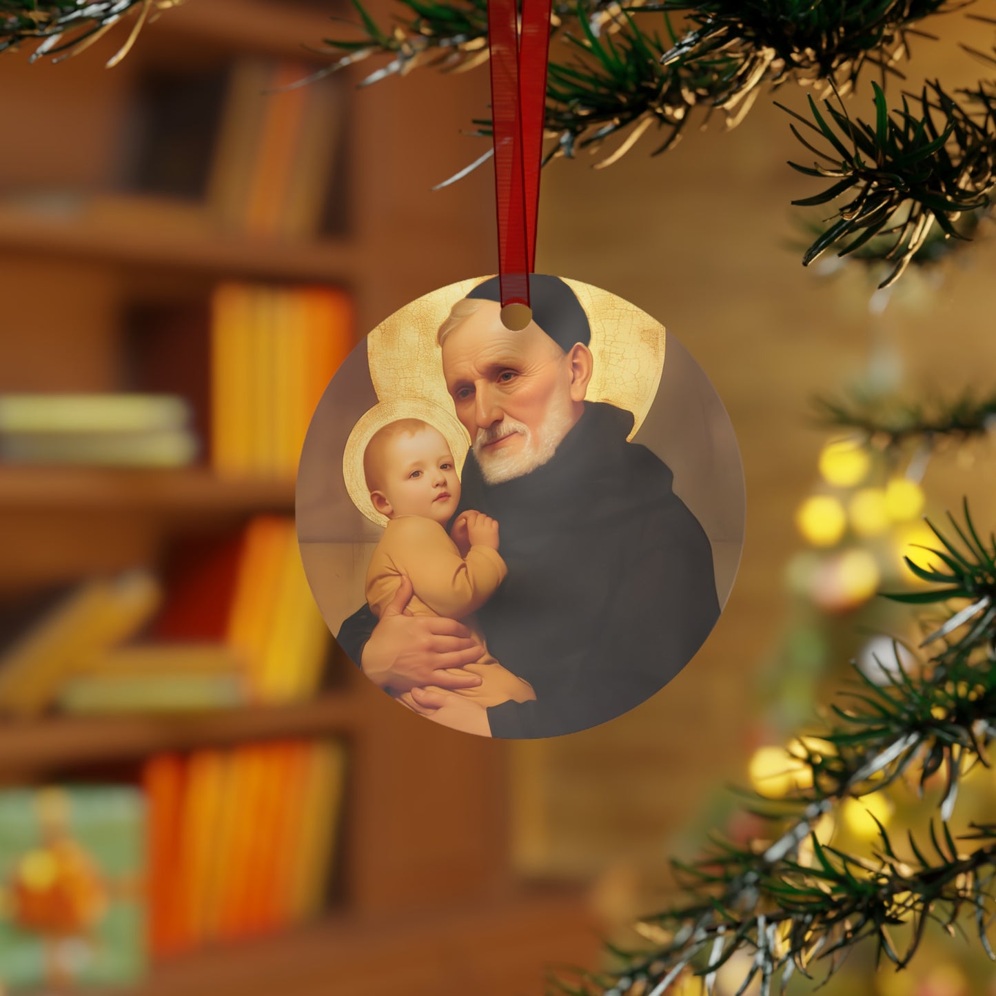 Saint Bernardino Realino Metal Ornament - Religious Holiday Christmas Ornament and Keepsake - Catholic Religious Keepsake