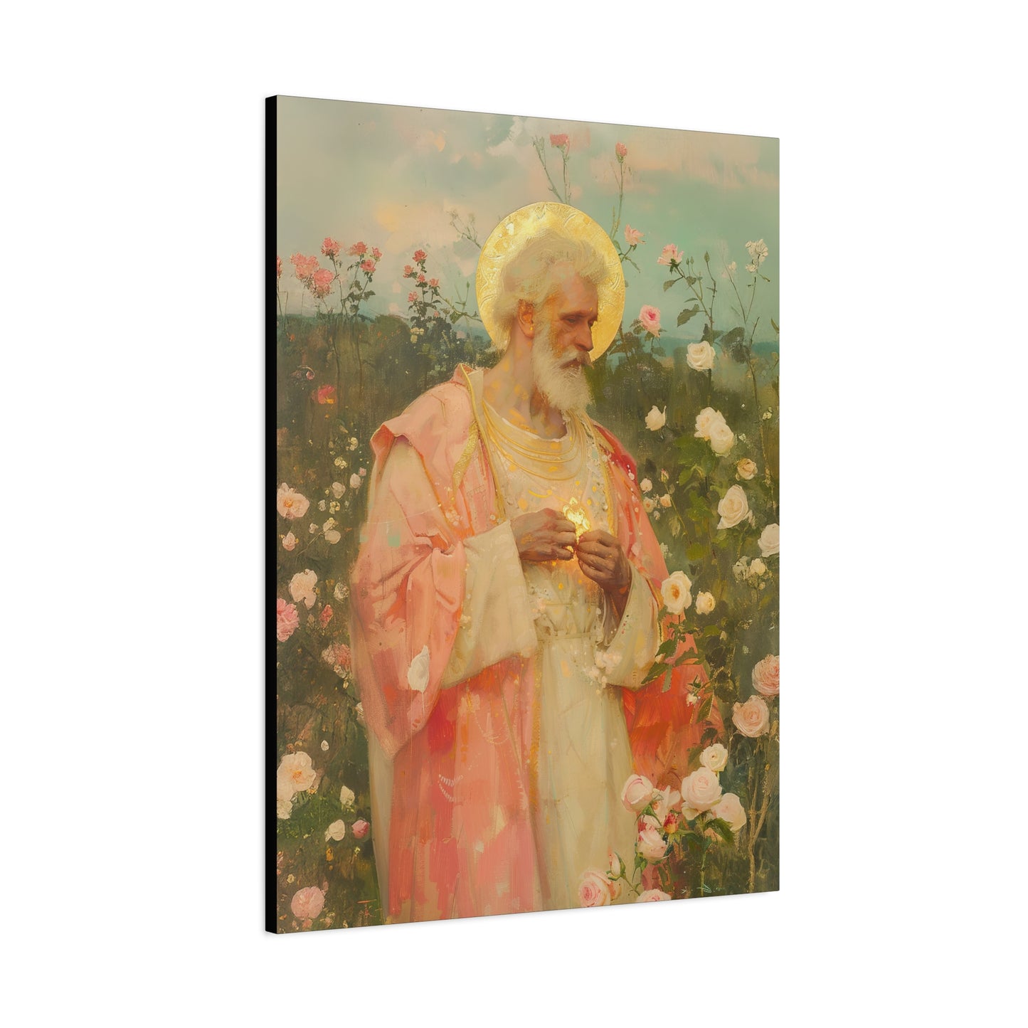Saint Valentine - Multiple Sizes - Catholic Home art - Museum Wrapped Canvas - Sanctified Souls Print - Catholic Saint Art