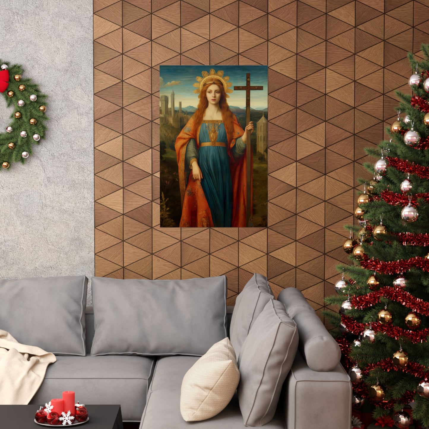Saint Helena - Sanctified Souls Print - Multiple Sizes - Premium Matte Vertical Posters