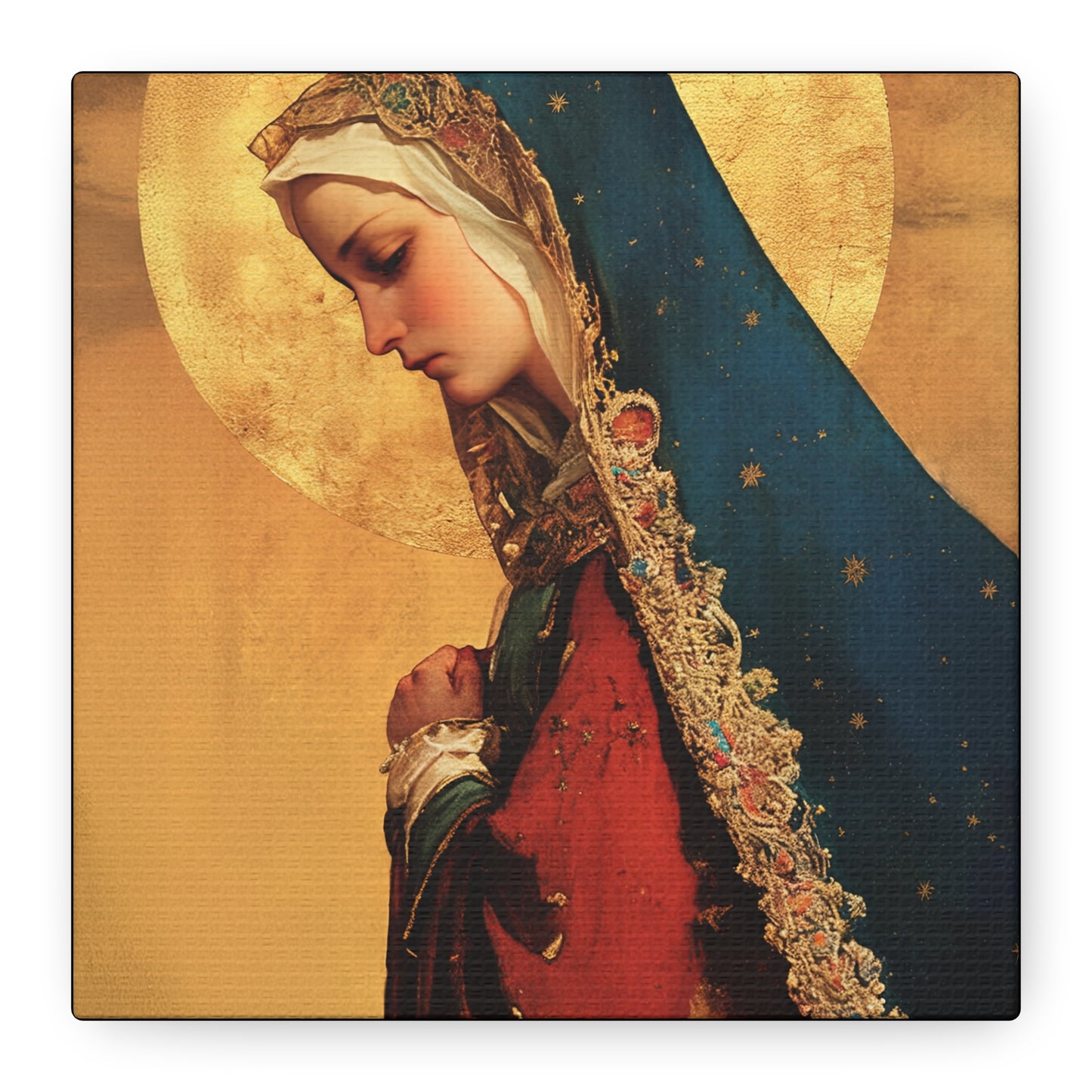 Our Lady of Mercy / Our Lady of Ransom - Multiple Sizes - Catholic Home art - Museum Wrapped Canvas - Sanctified Souls Print - Mother Mary