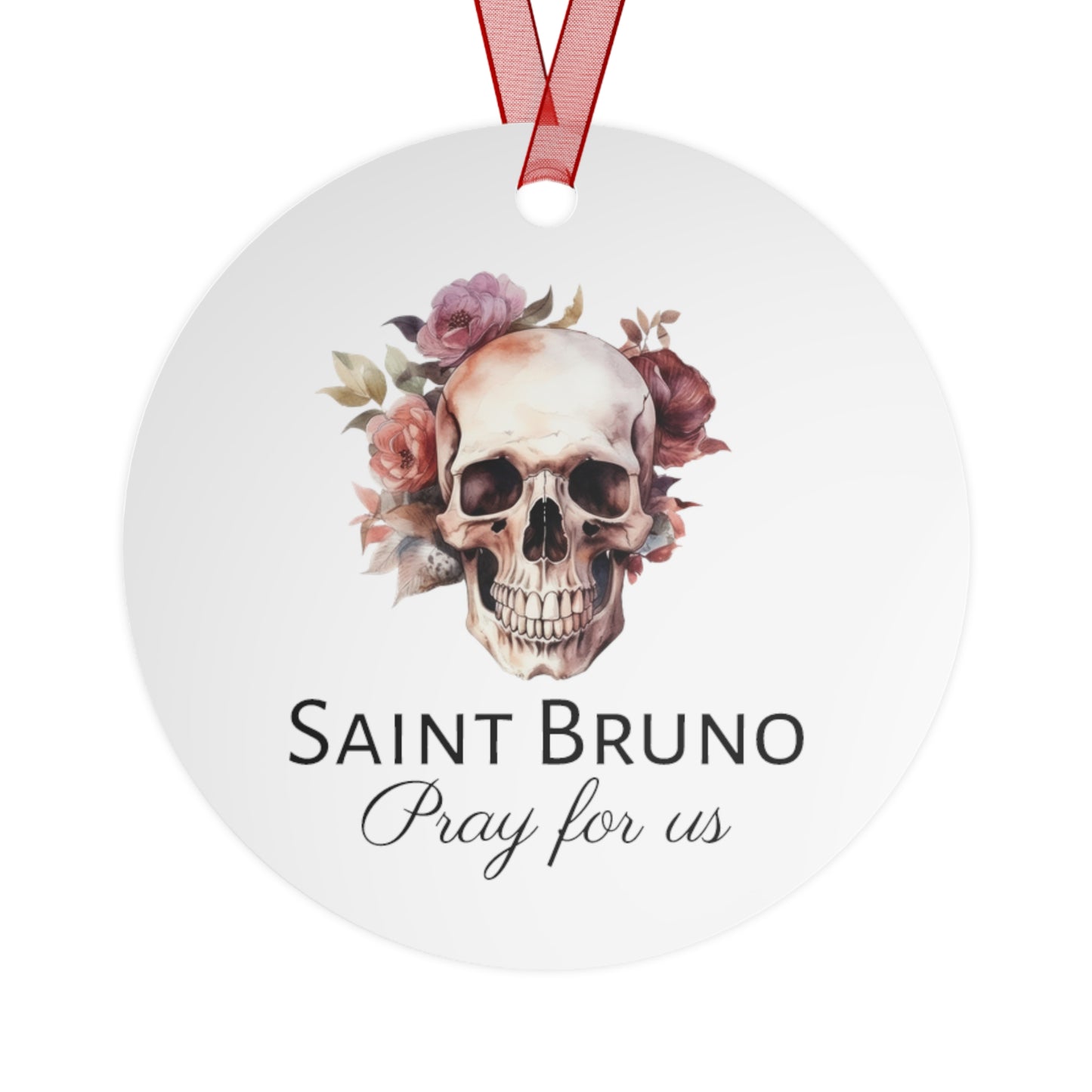 Saint Bruno - Religious Holiday Christmas Ornament and Keepsake - Double sided Keepsake Religious Ornament