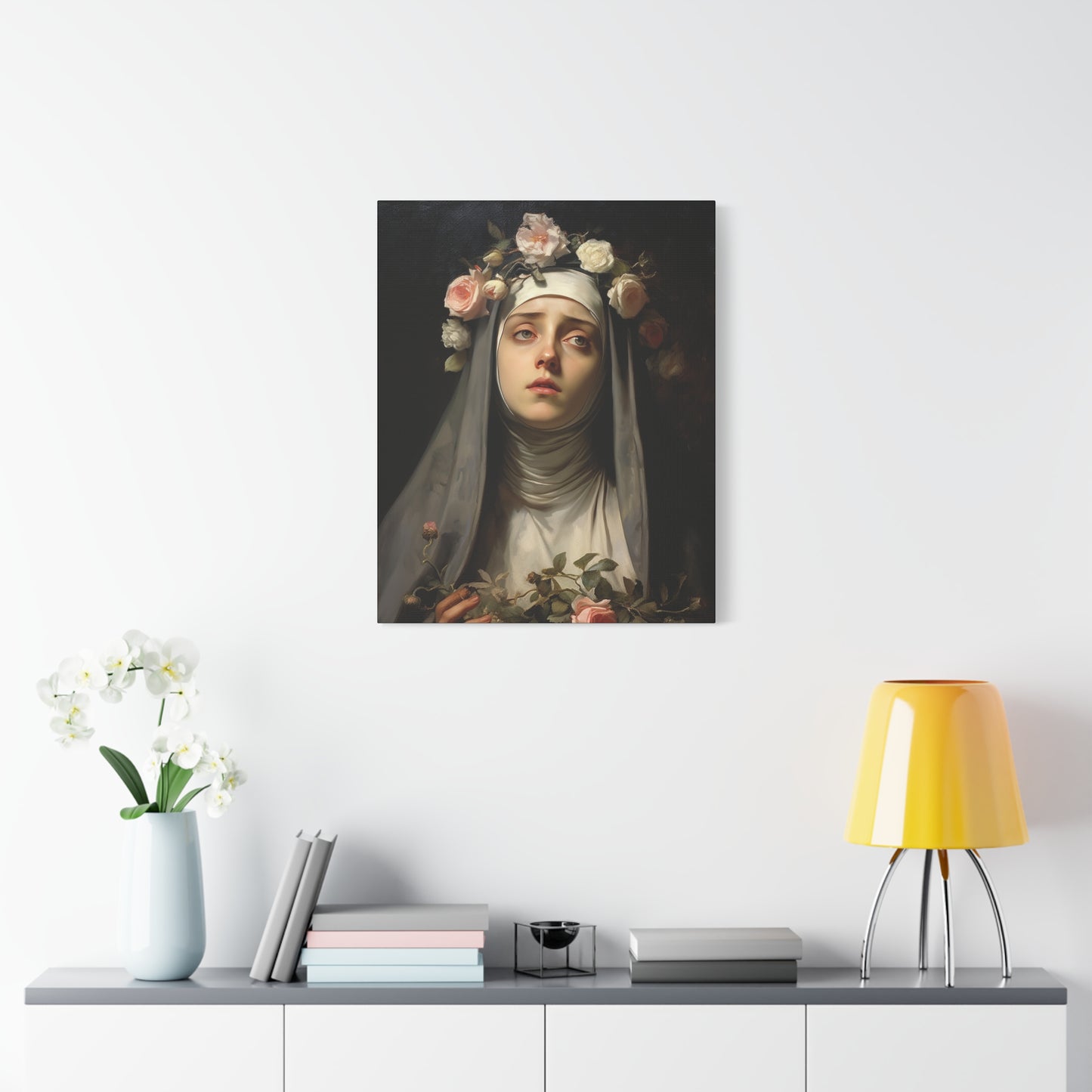 Saint Rose of Lima Canvas Print - Multiple Sizes - Catholic Home art - Museum Wrapped Canvas - Sanctified Souls Print