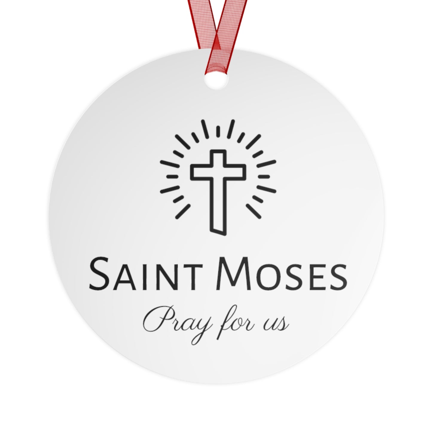 Saint Moses - Religious Holiday Christmas Ornament and Keepsake - Double sided Keepsake Religious Ornament