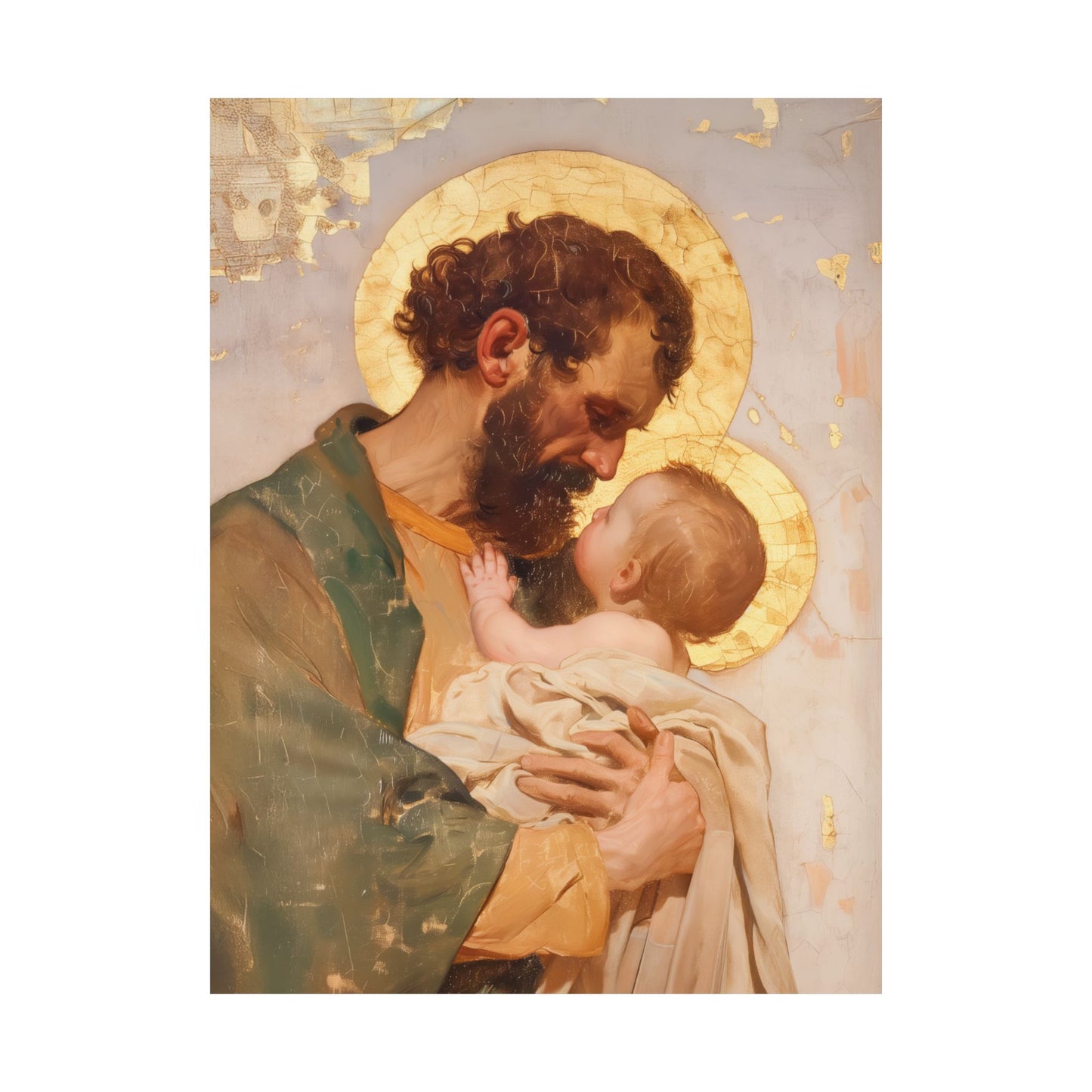 Saint Joseph, Pillar of the Holy Family - Sanctified Souls Print - Multiple Sizes - Premium Matte Vertical Posters - Sister Saints