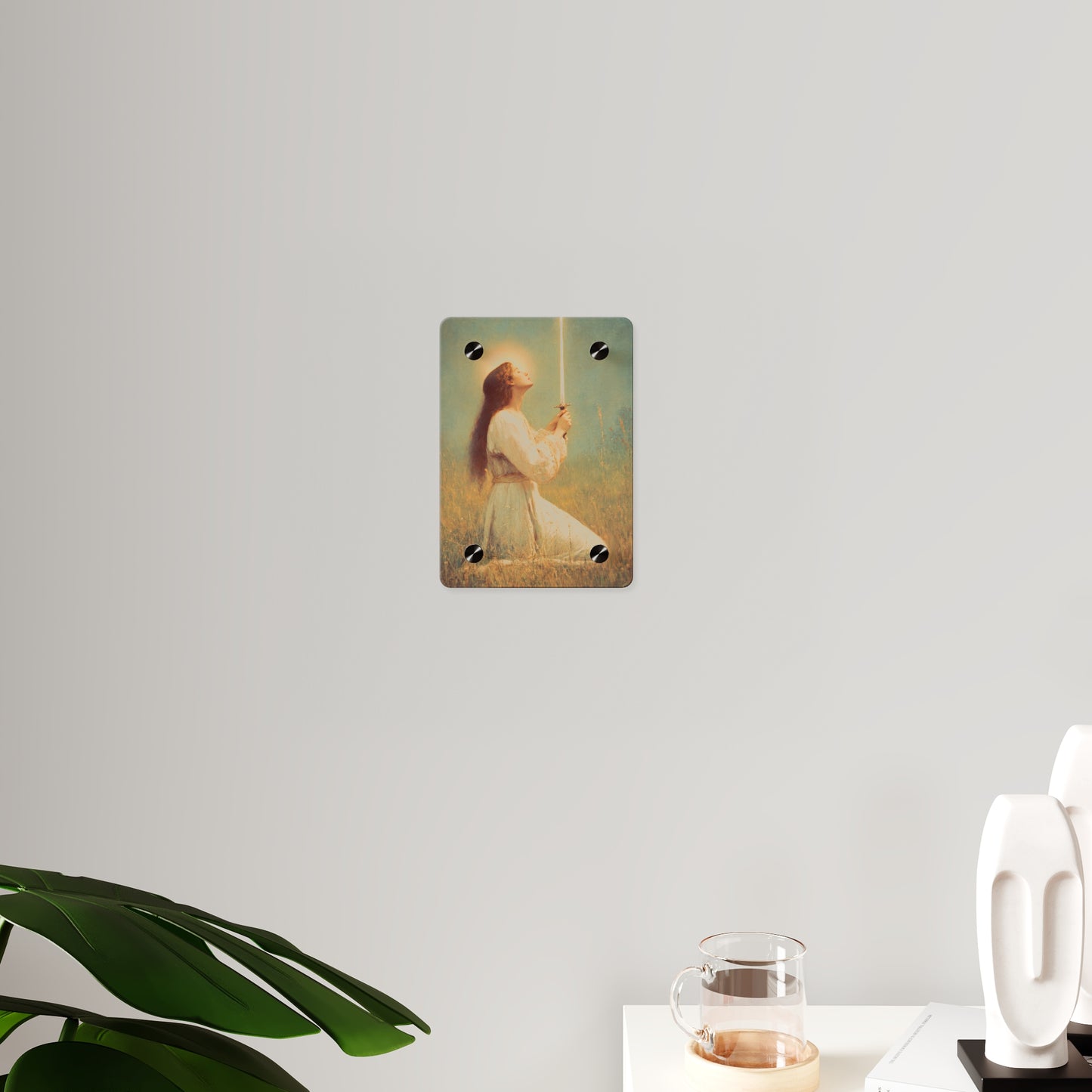 Saint Joan of Arc Wall Art Panel - Ready to Hang Acrylic Print - Catholic Saint Art - Patron Saint Print - No Frame needed