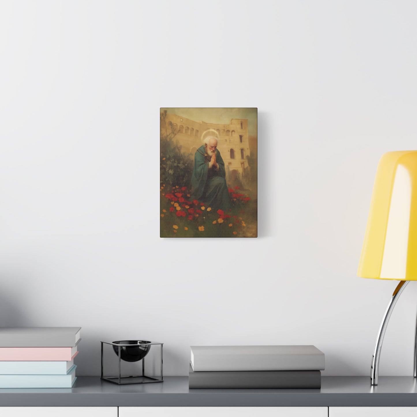 Saint Cyprian - Multiple Sizes - Catholic Home art - Museum Wrapped Canvas - Sanctified Souls Print - Catholic Martyr Art