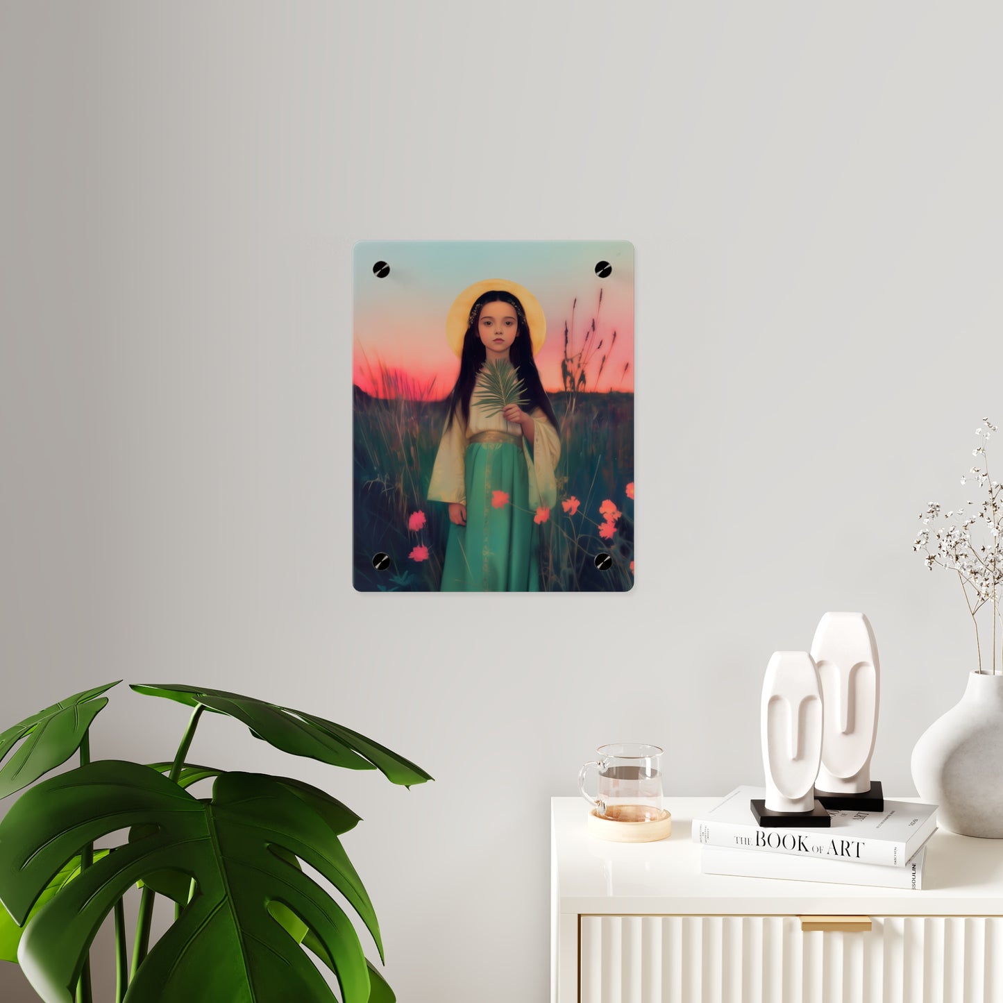 Saint Charity Wall Art Panel - Ready to Hang Acrylic Print - Catholic Saint Art - Patron Saint Print - Martyr of the Church