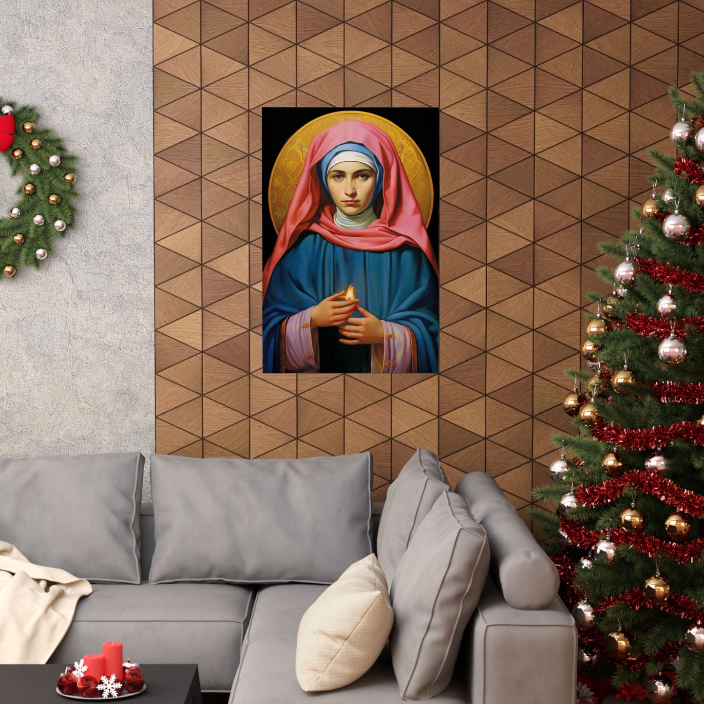 Saint Bernadette Print - Sanctified Souls Print - Multiple Sizes - Premium Matte Vertical Posters