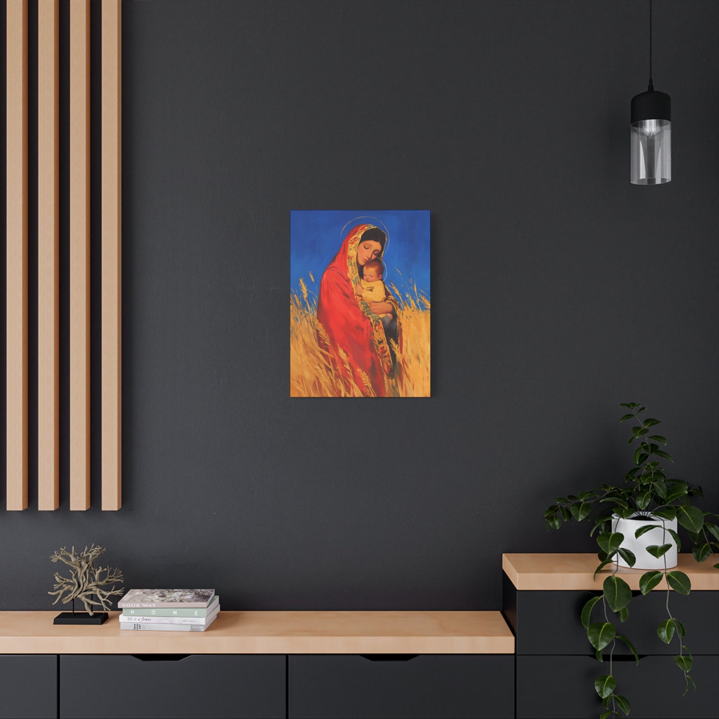 Our Lady of the Harvest - Multiple Sizes - Catholic Home art - Museum Wrapped Canvas - Sanctified Souls Print
