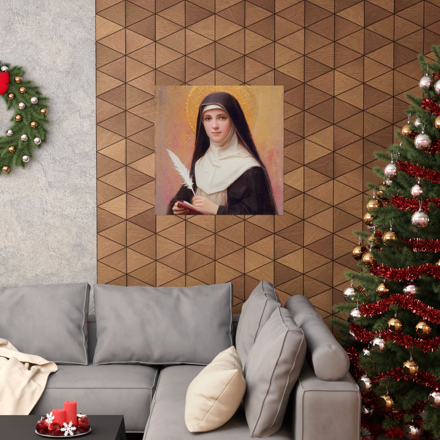 Saint Mechtildis / Mechtide of Hefta / Mechthild of Hackeborn - Sanctified Souls Print - Multiple Sizes - Premium Matte Vertical Posters