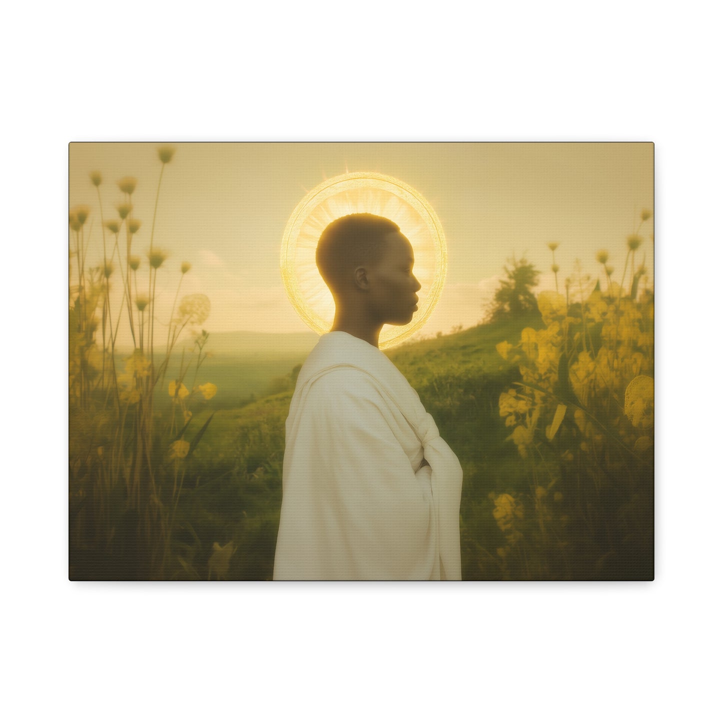 Saint Charles Lwanga - Museum Wrapped Canvas - Sanctified Souls Print - Religious Art for your Home - Catholic Patron Saint Art