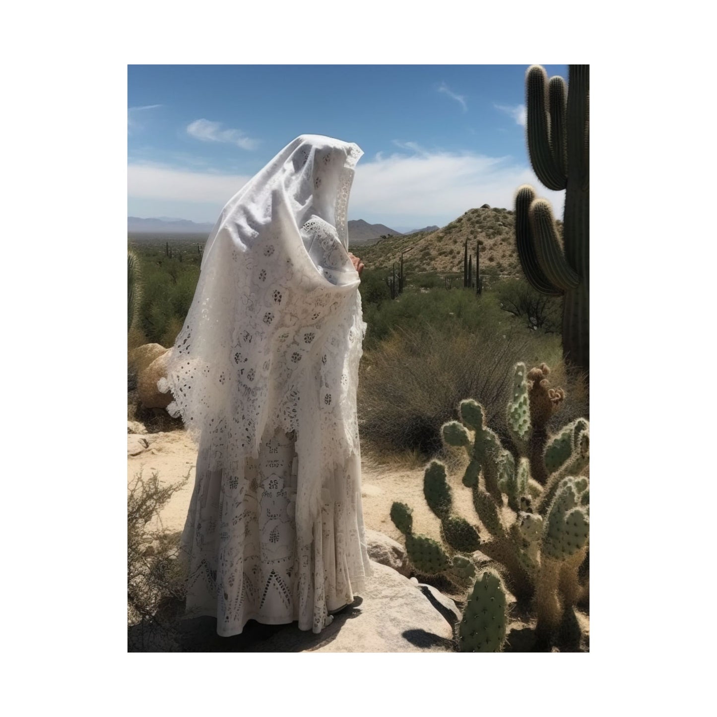 Saint Amma Sarah of the Desert Print - Sanctified Souls Print - Multiple Sizes - Premium Matte Vertical Posters - Desert Mothers Series