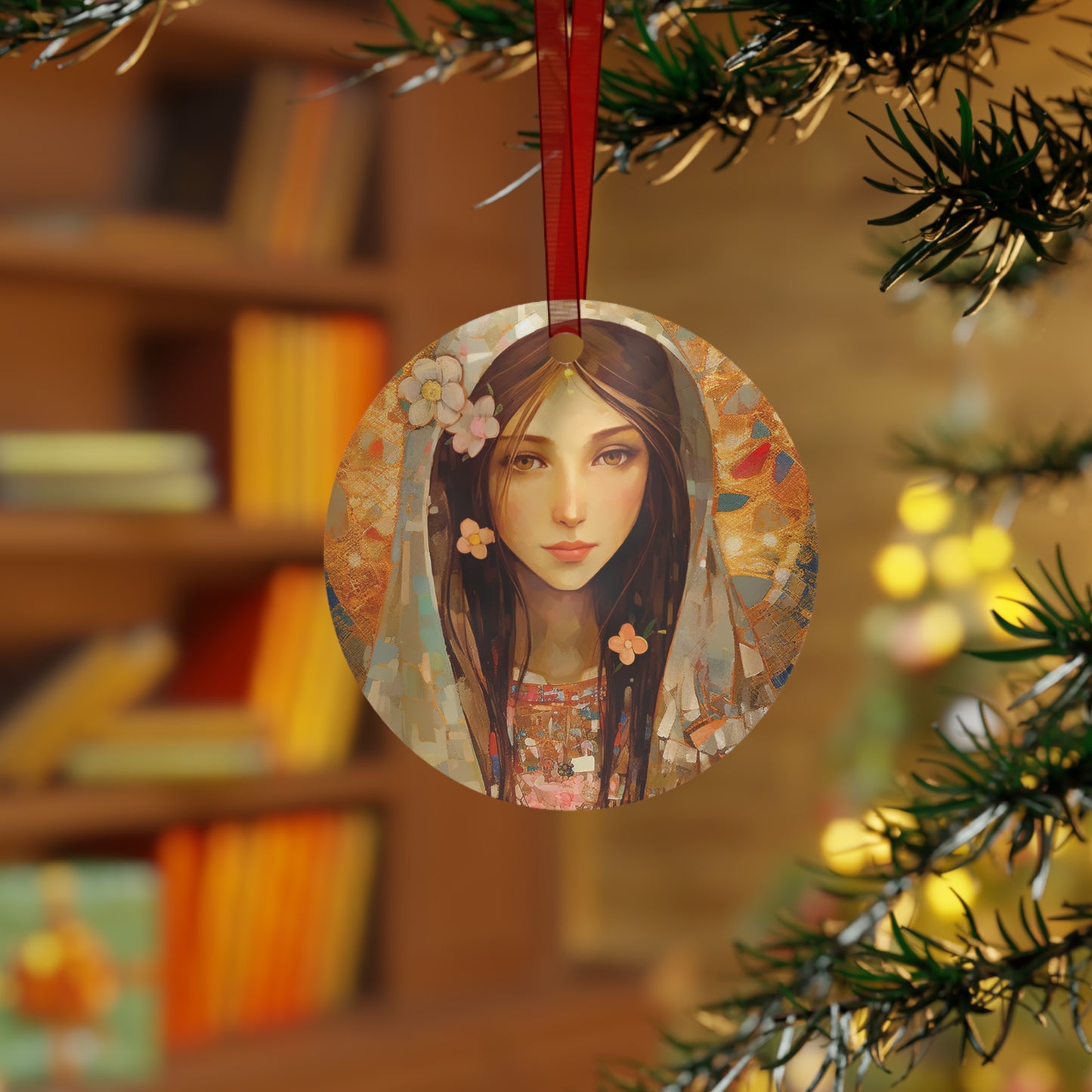 Saint Maria Goretti - Religious Holiday Christmas Ornament and Keepsake - Double sided Keepsake Religious Ornament