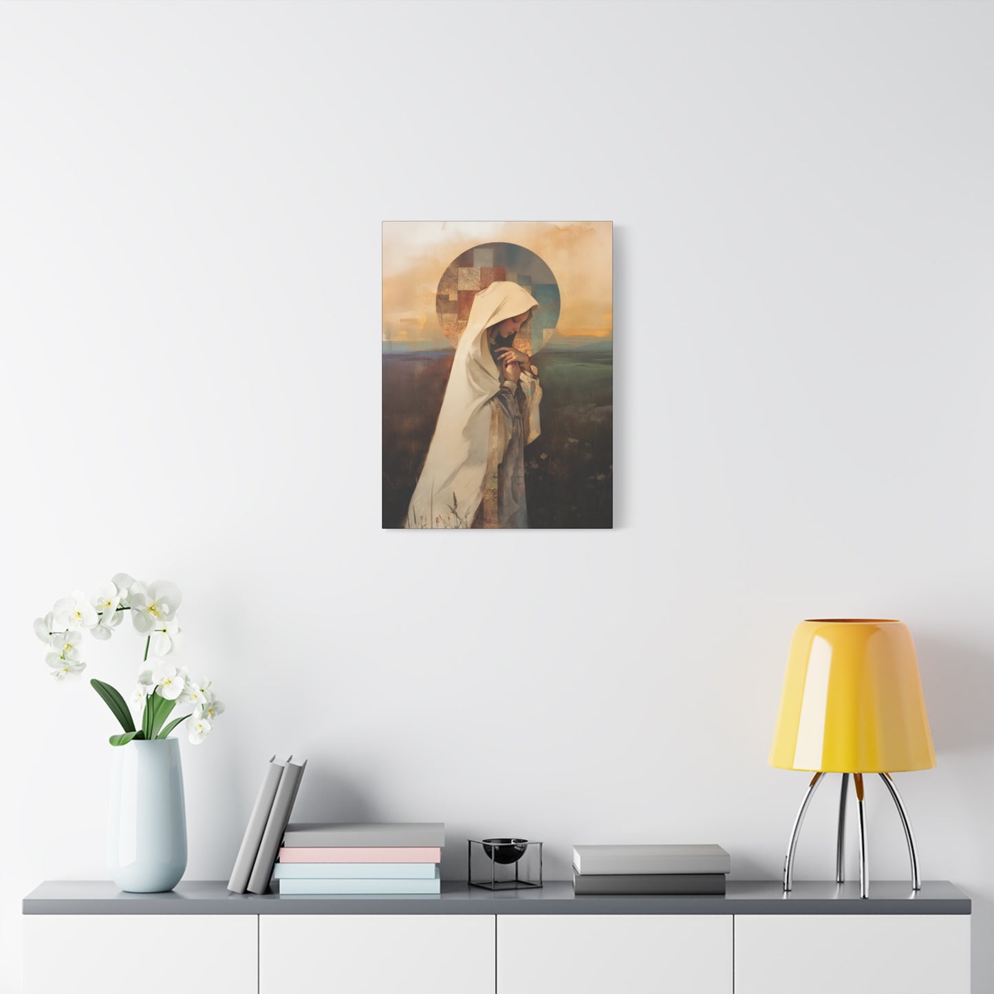 Our Lady of the Prairie - Multiple Sizes - Catholic Home art - Museum Wrapped Canvas - Sanctified Souls Print
