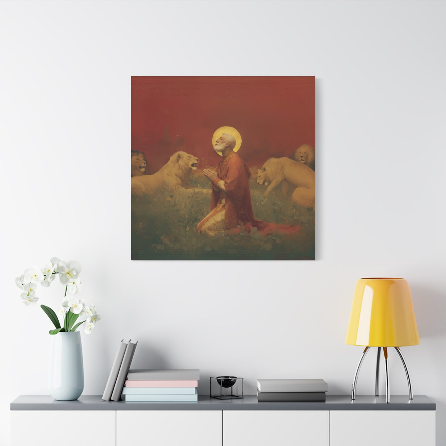 Saint Ignatius of Antioch - Museum Wrapped Canvas - Sanctified Souls Print - Religious Art for your Home - Catholic Patron Saint Art