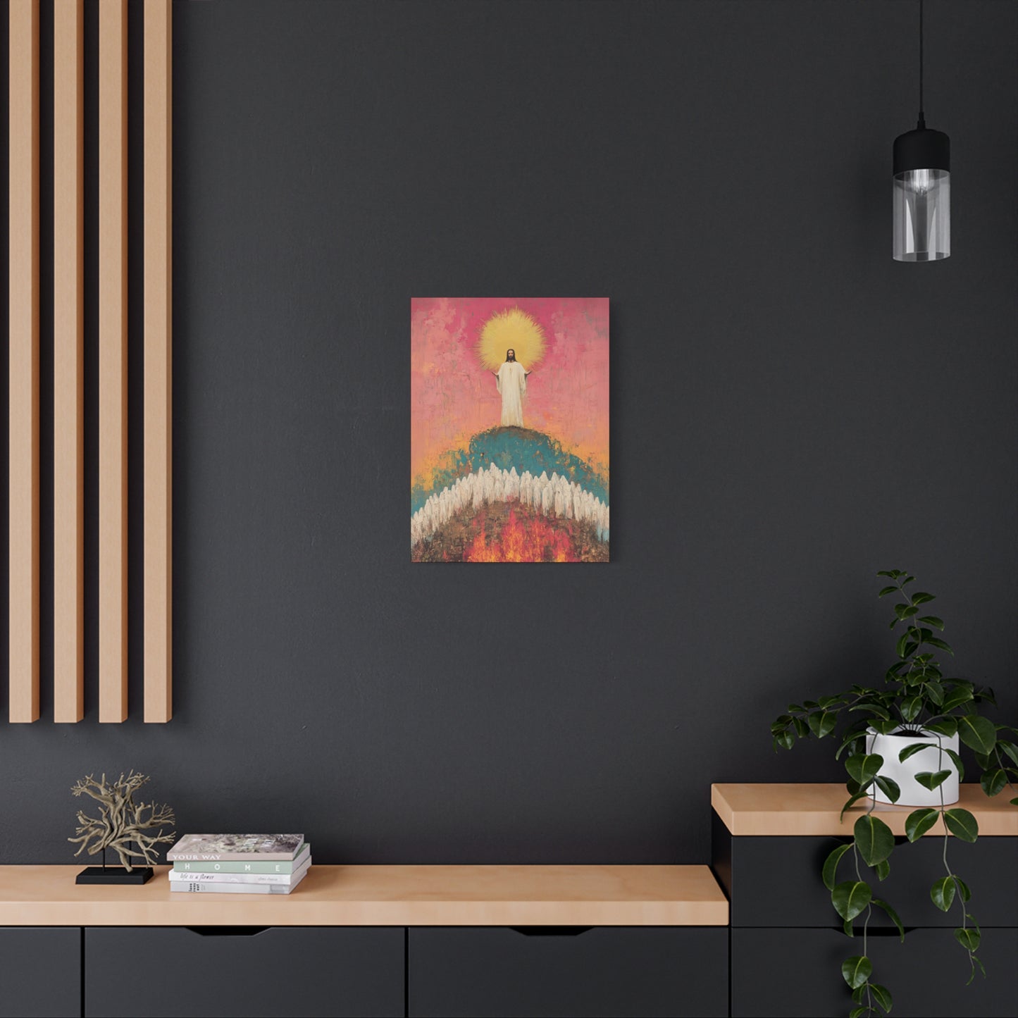 Light Pierced the Abyss - Museum Wrapped Canvas - Sanctified Souls Print - Religious Art for your Home