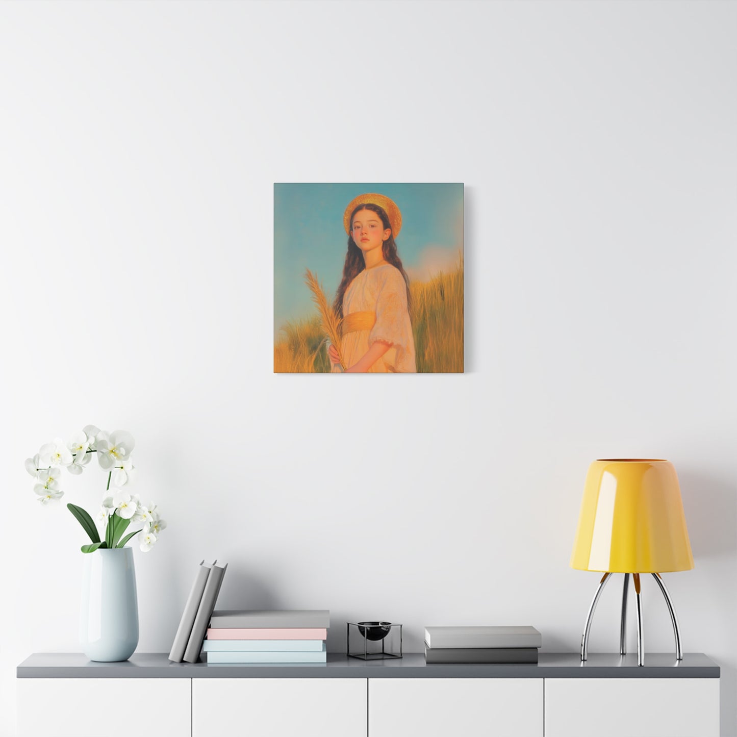 Saint Faith - Multiple Sizes - Catholic Home art - Museum Wrapped Canvas - Sanctified Souls Print - Martyr Saint