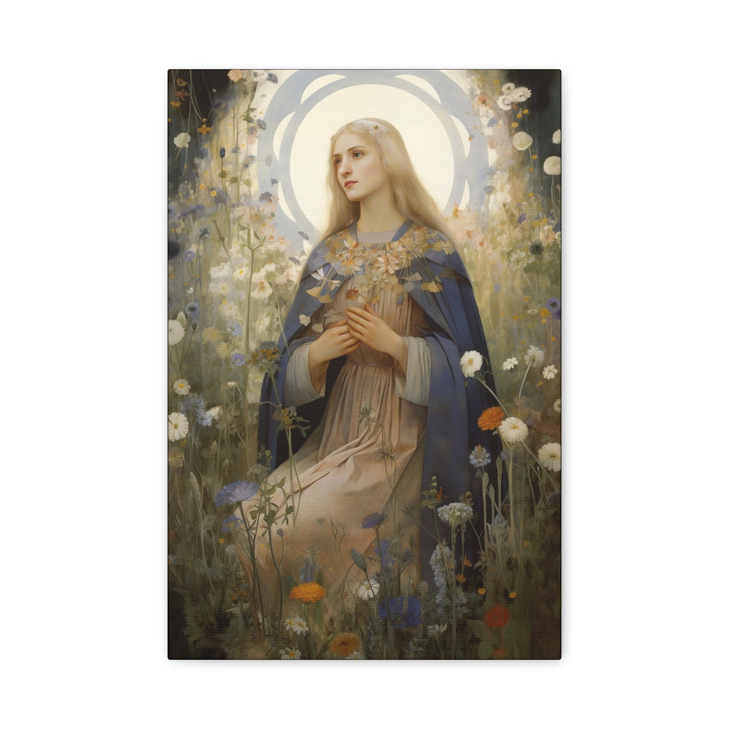 Saint Hildegard of Bingen - Museum Wrapped Canvas - Sanctified Souls Print - Religious Art for your Home
