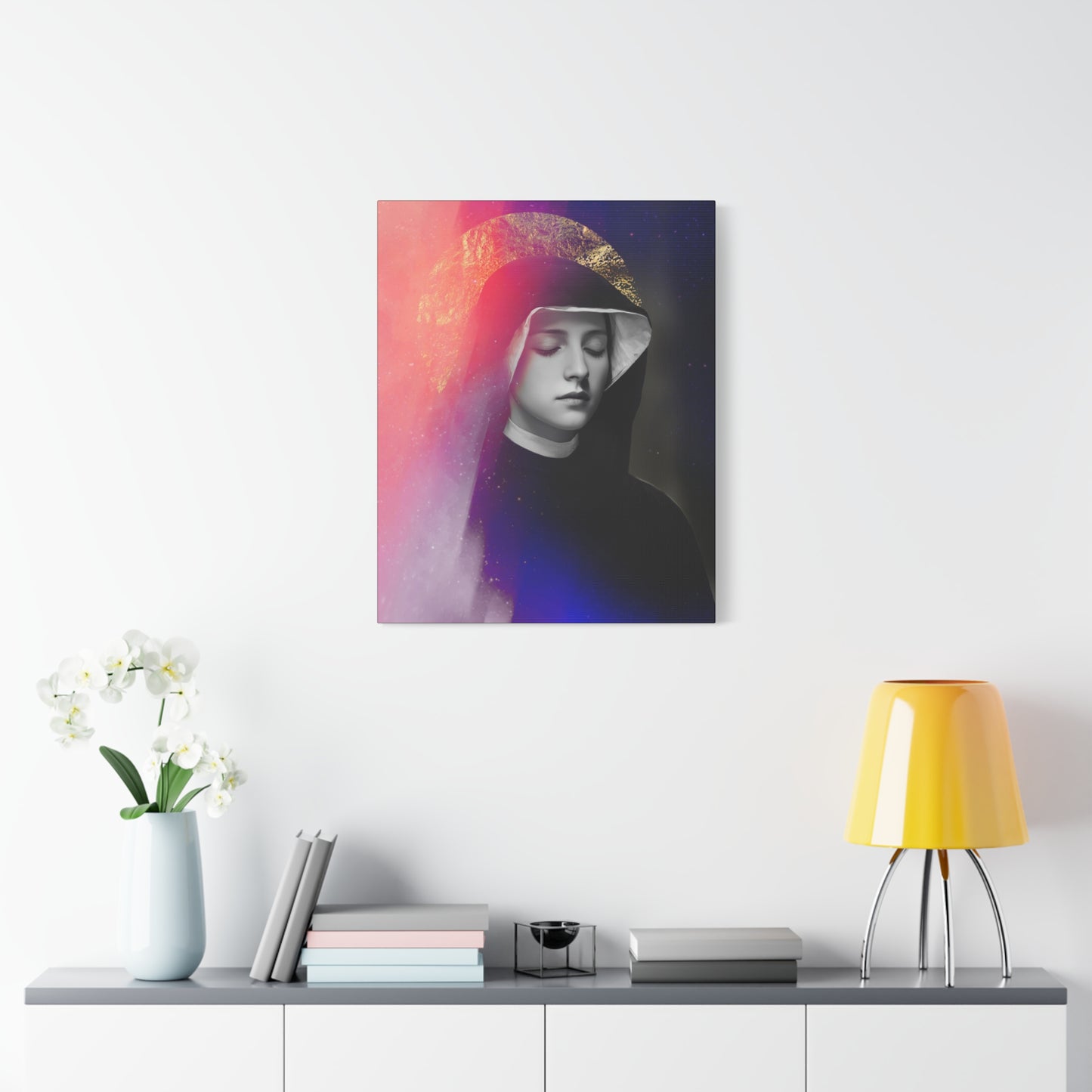 Saint Faustina Kowalska - Museum Wrapped Canvas - Sanctified Souls Print - Religious Art for your Home