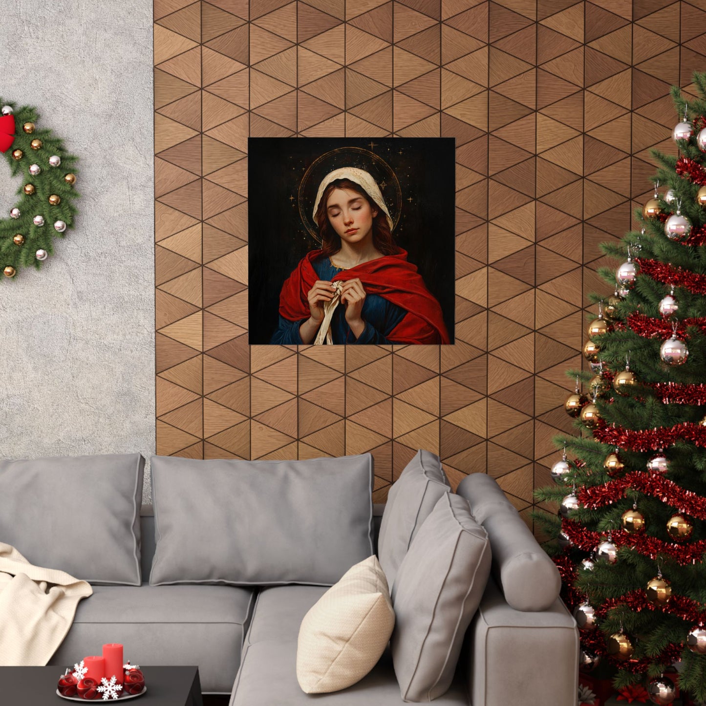 Mary Undoer of Knots - Mother Mary - Untier of Knots - Marian Art - Sanctified Souls Print - Multiple Sizes - Premium Vertical Posters