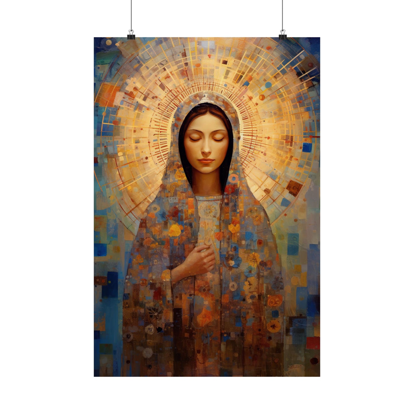 The Virgin of the Americas : Our Lady of Guadalupe - Sanctified Souls Print - Multiple Sizes - Premium Matte Vertical Posters