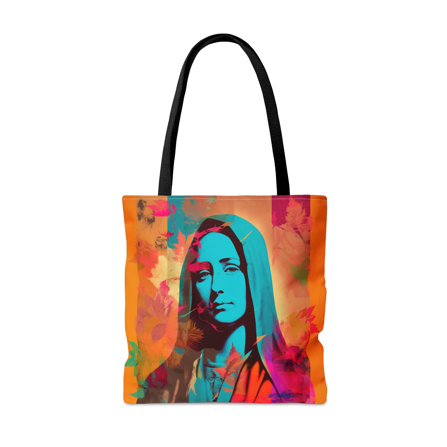 Mary Mother of God Tote Bag - Catholic faith inspired carry-all purse - day to day bag - Mary the Blessed Virgin - Double Sided